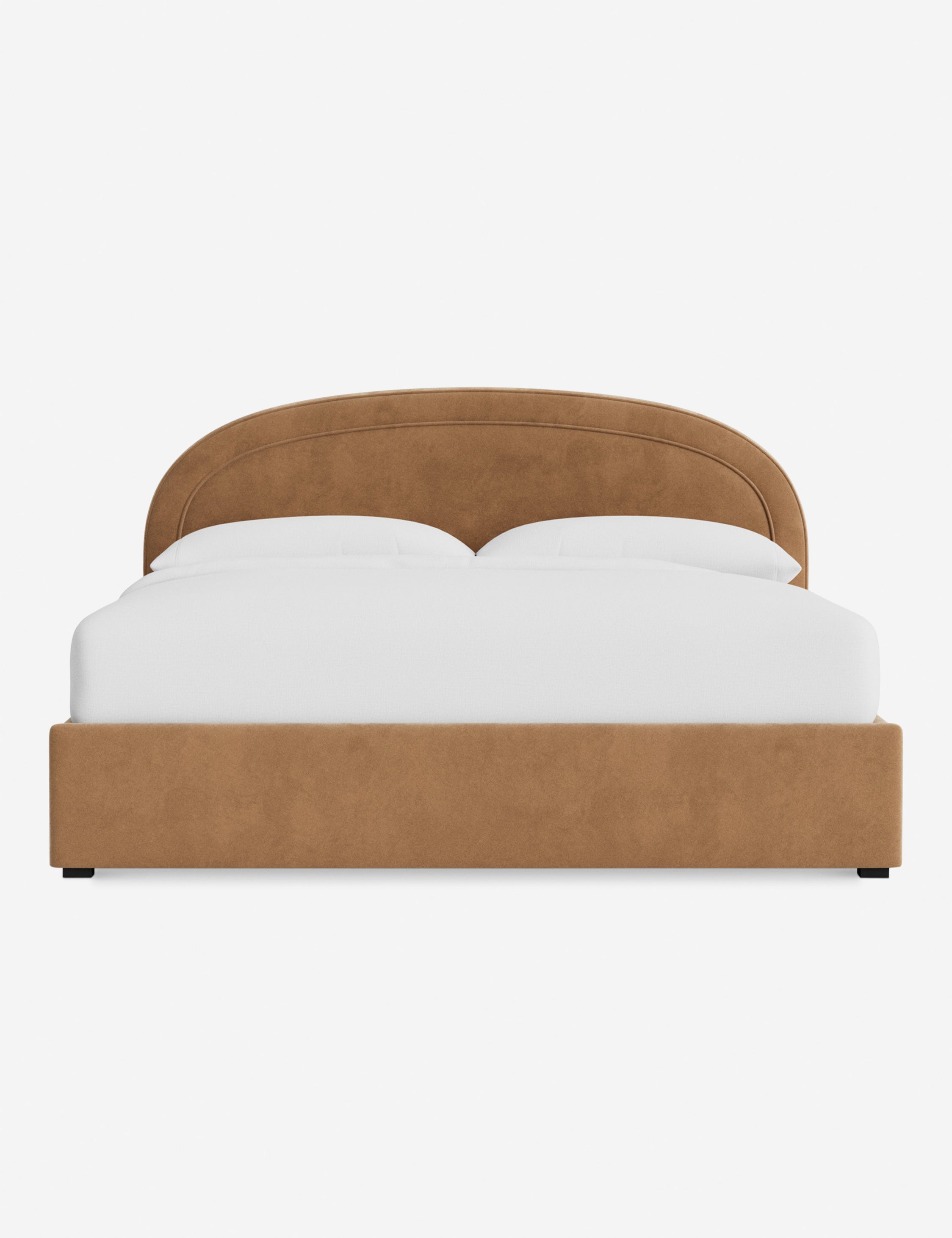 Nexus Platform Bed | Arched Headboard, Bespoke Upholstery