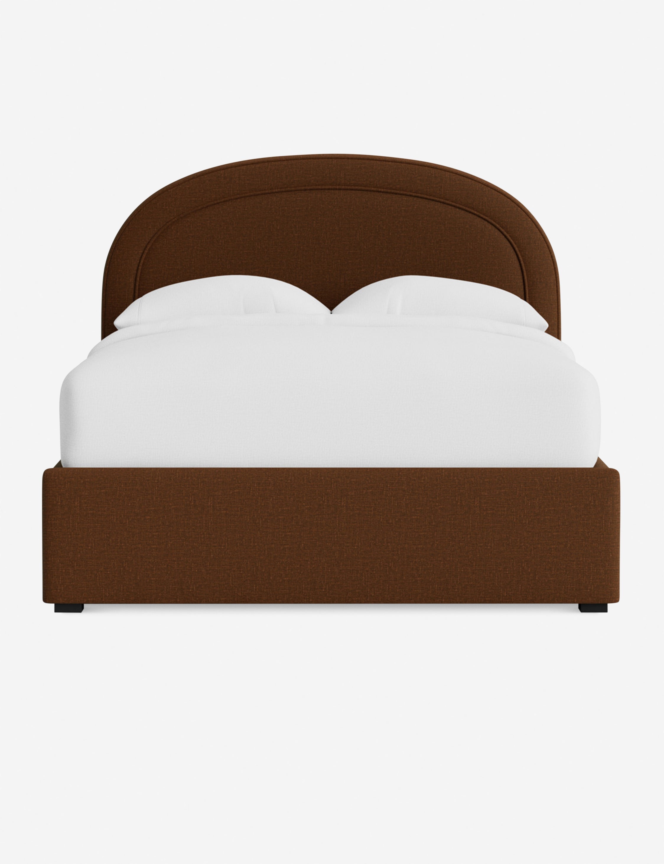 Nexus Platform Bed | Arched Headboard, Bespoke Upholstery