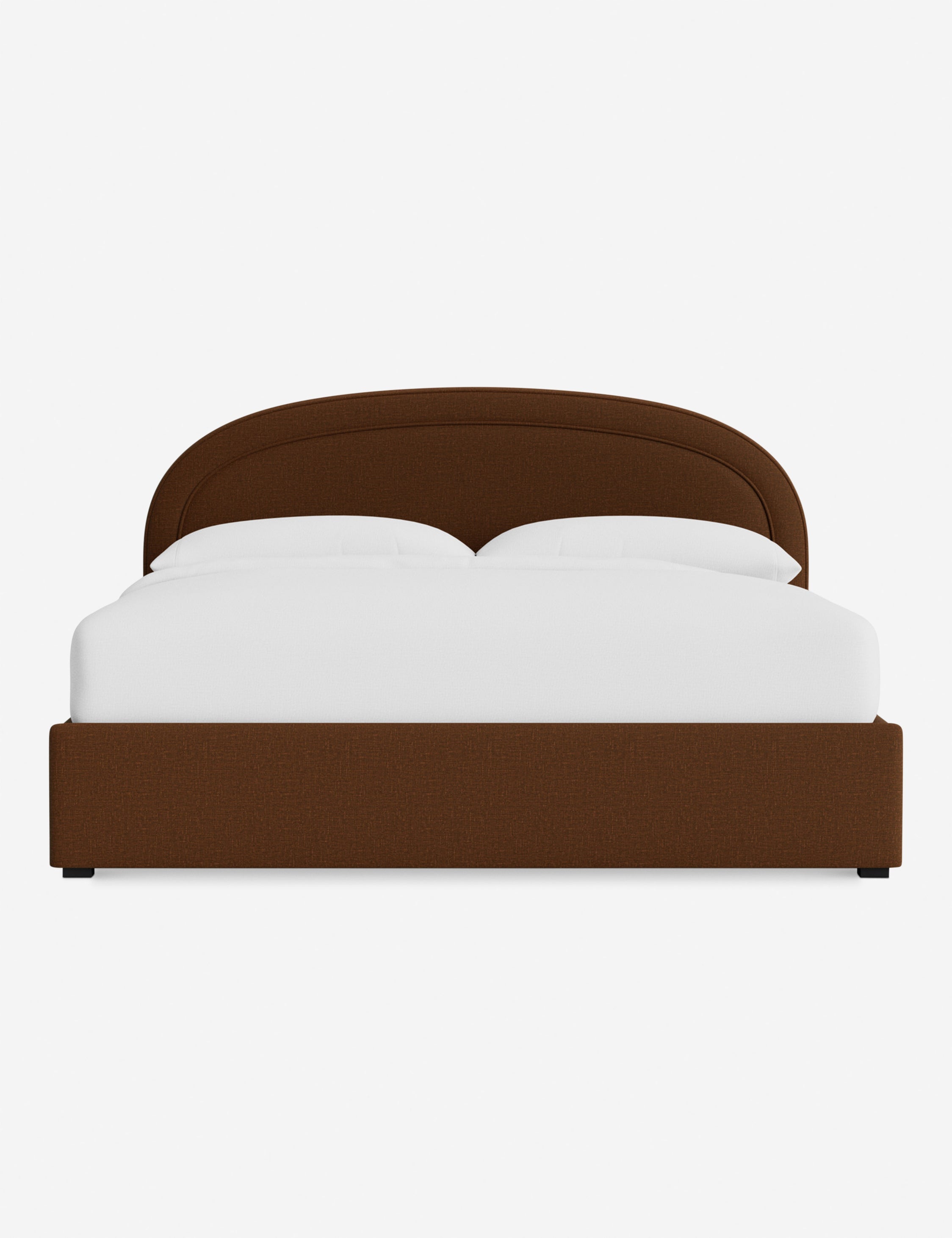 Nexus Platform Bed | Arched Headboard, Bespoke Upholstery
