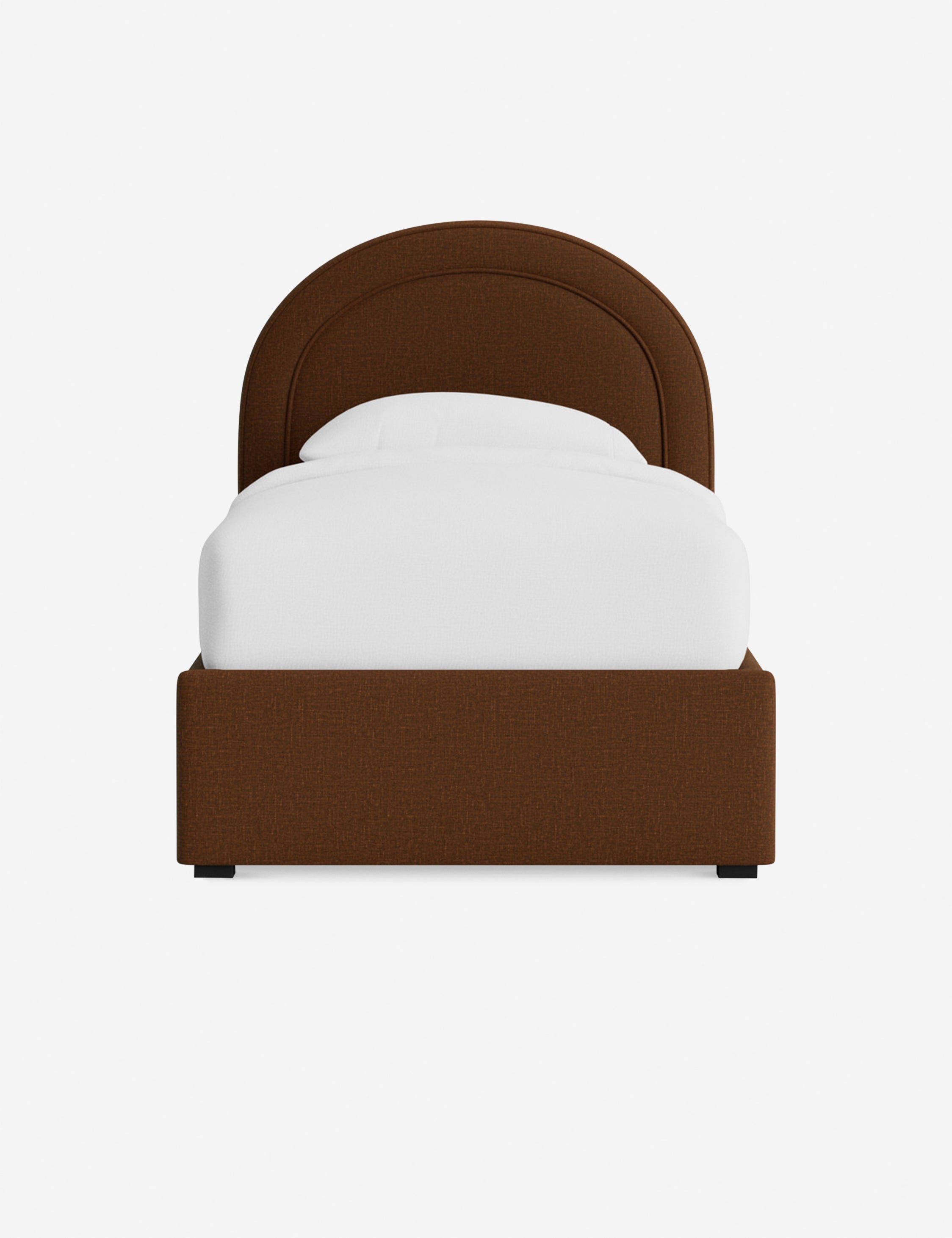 Nexus Platform Bed | Arched Headboard, Bespoke Upholstery