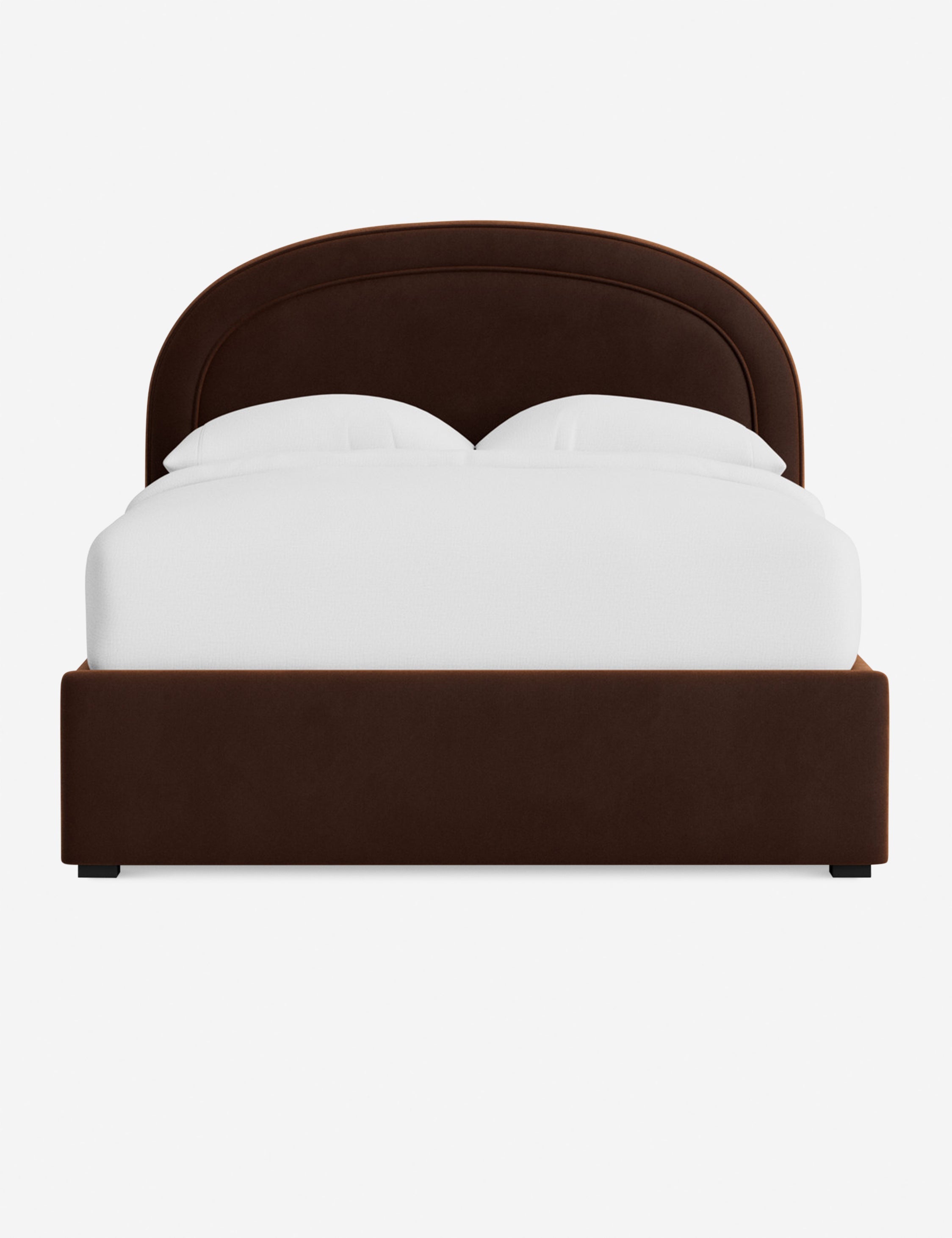Nexus Platform Bed | Arched Headboard, Bespoke Upholstery