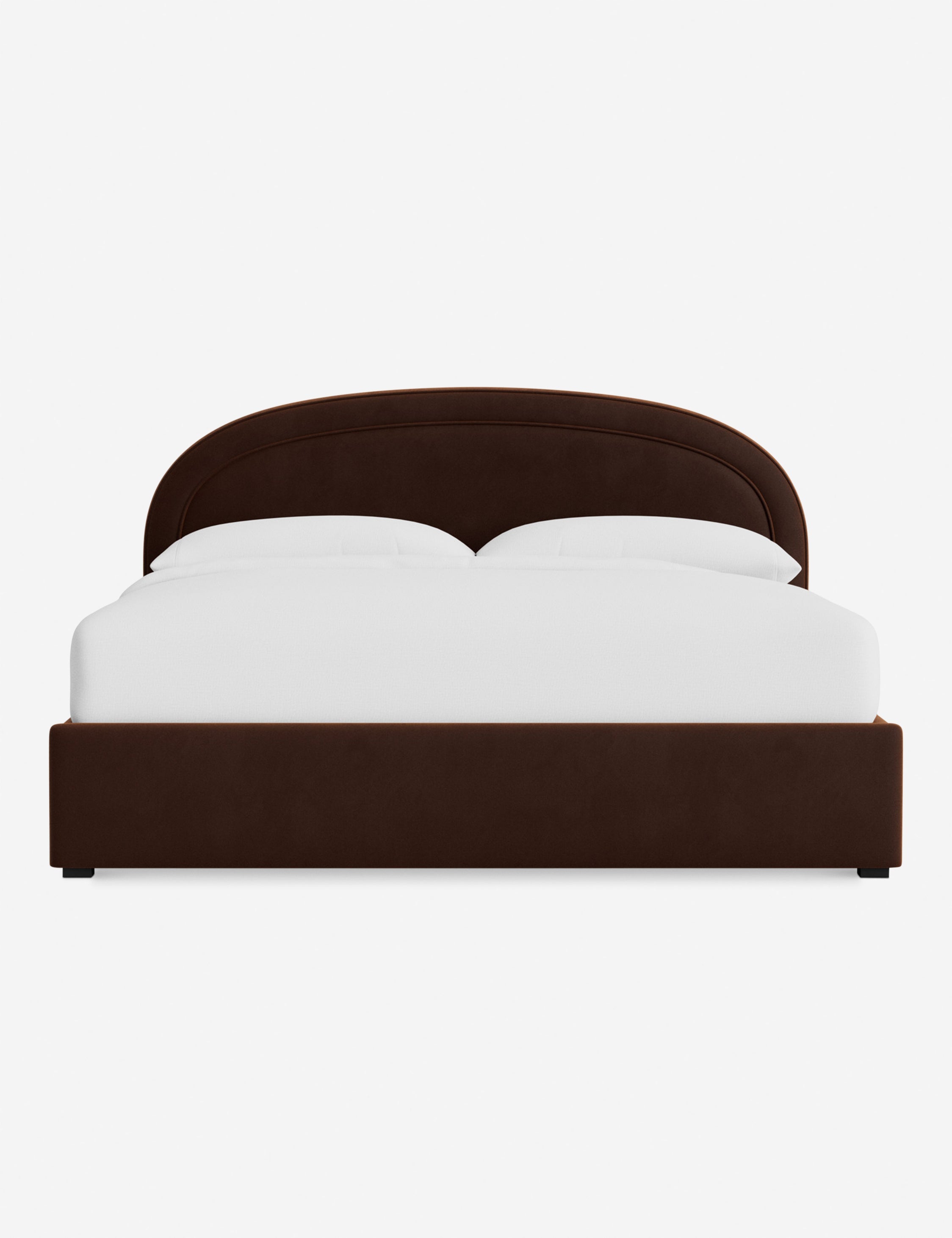 Nexus Platform Bed | Arched Headboard, Bespoke Upholstery