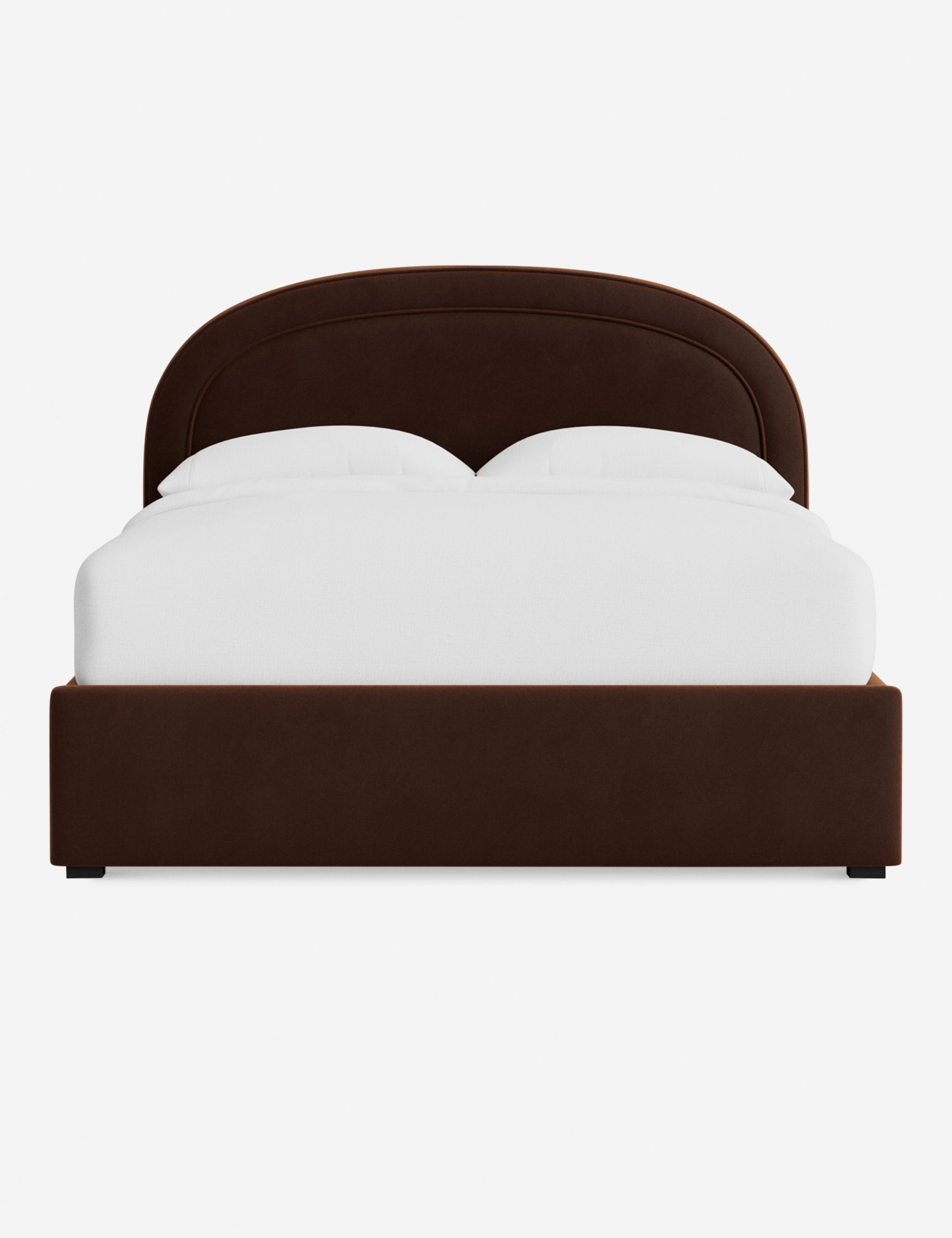 Nexus Platform Bed | Arched Headboard, Bespoke Upholstery
