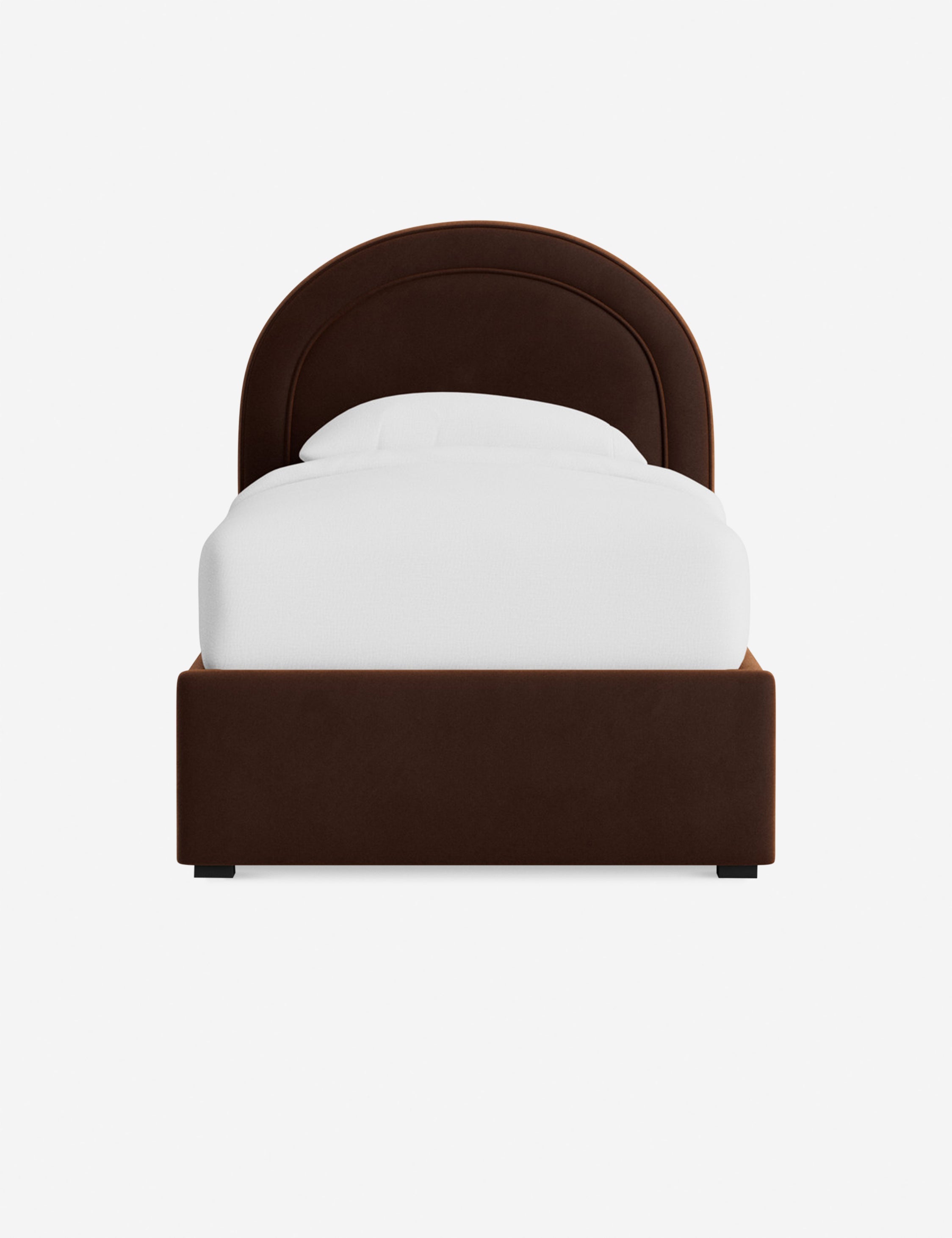 Nexus Platform Bed | Arched Headboard, Bespoke Upholstery