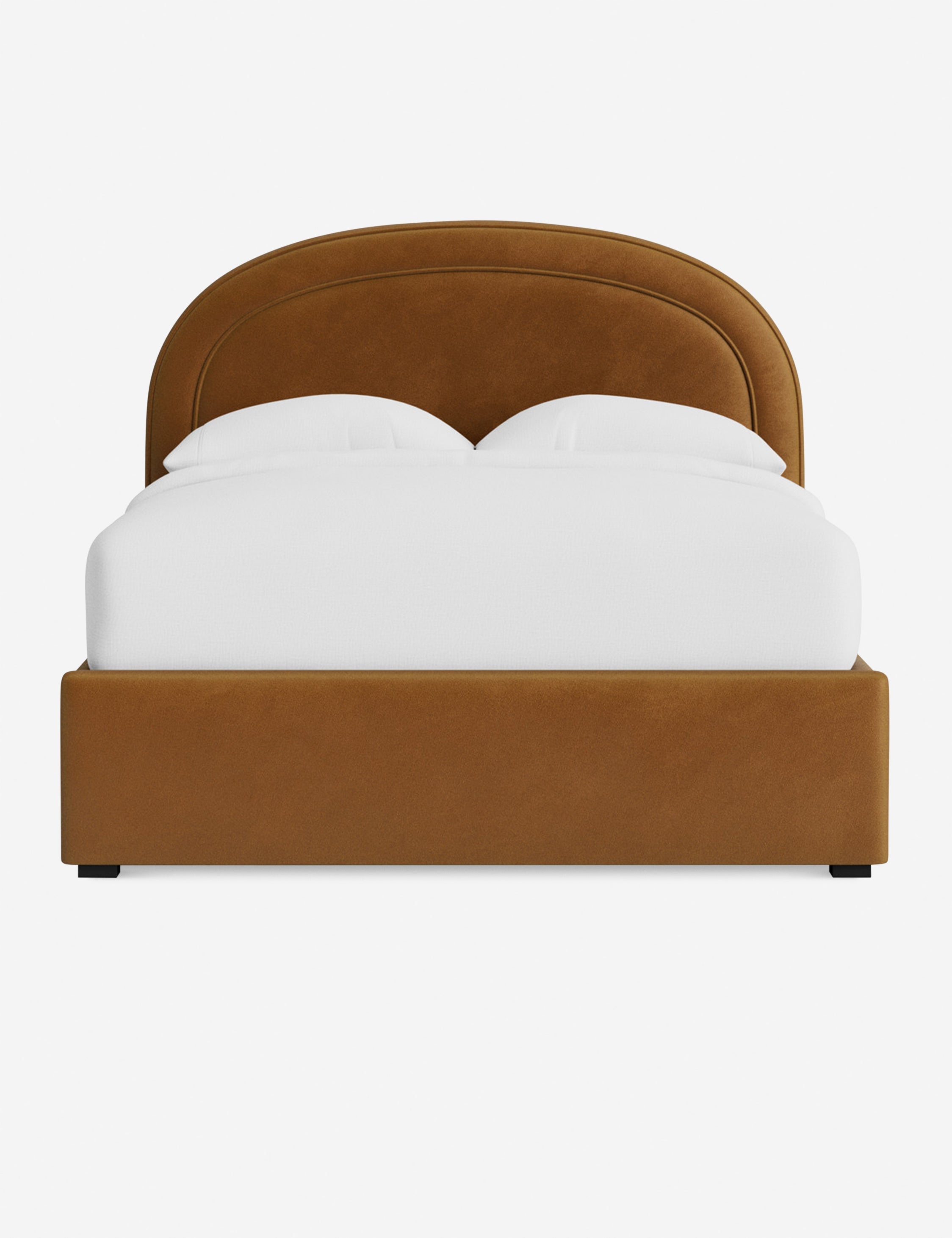 Nexus Platform Bed | Arched Headboard, Bespoke Upholstery