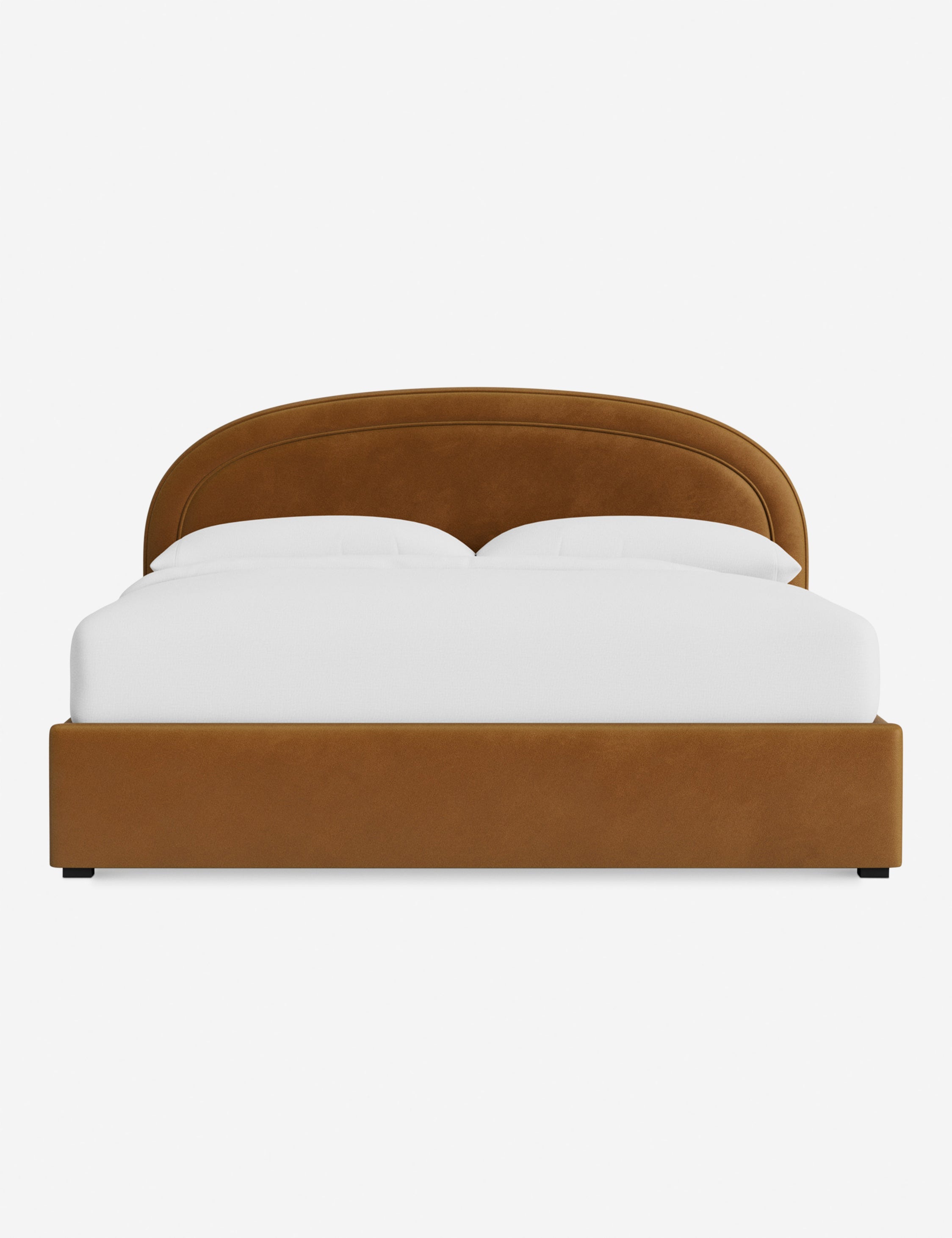Nexus Platform Bed | Arched Headboard, Bespoke Upholstery