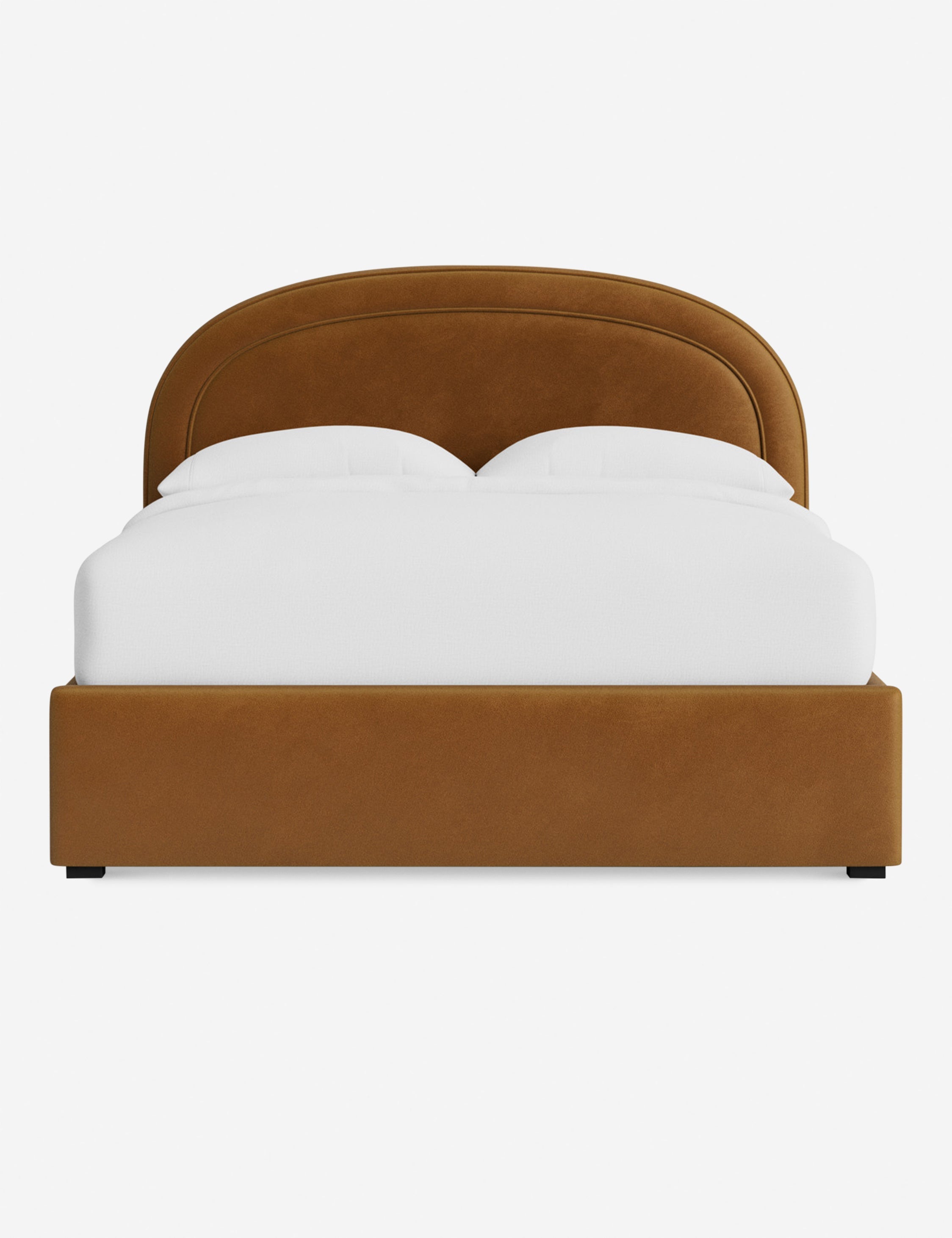 Nexus Platform Bed | Arched Headboard, Bespoke Upholstery