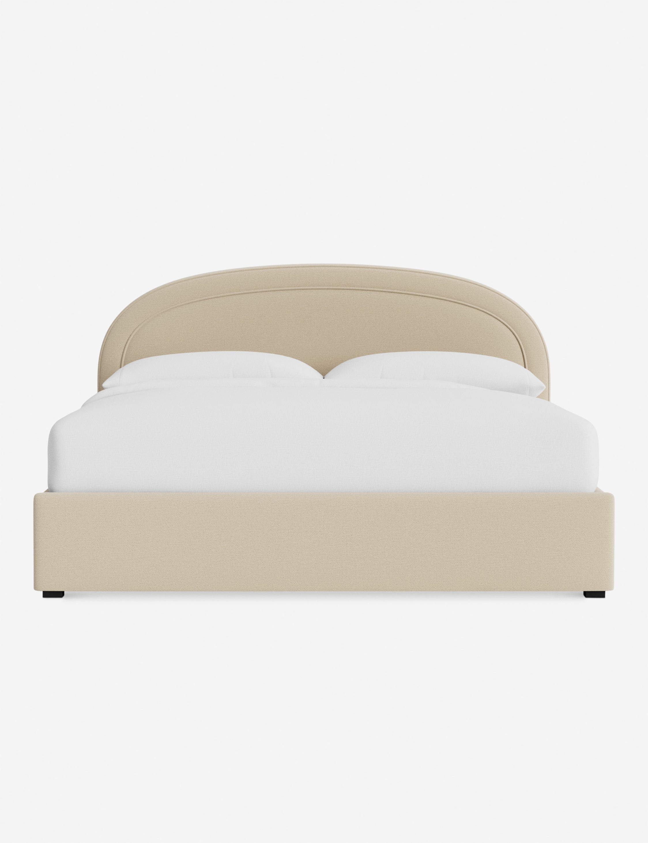 Nexus Platform Bed | Arched Headboard, Bespoke Upholstery