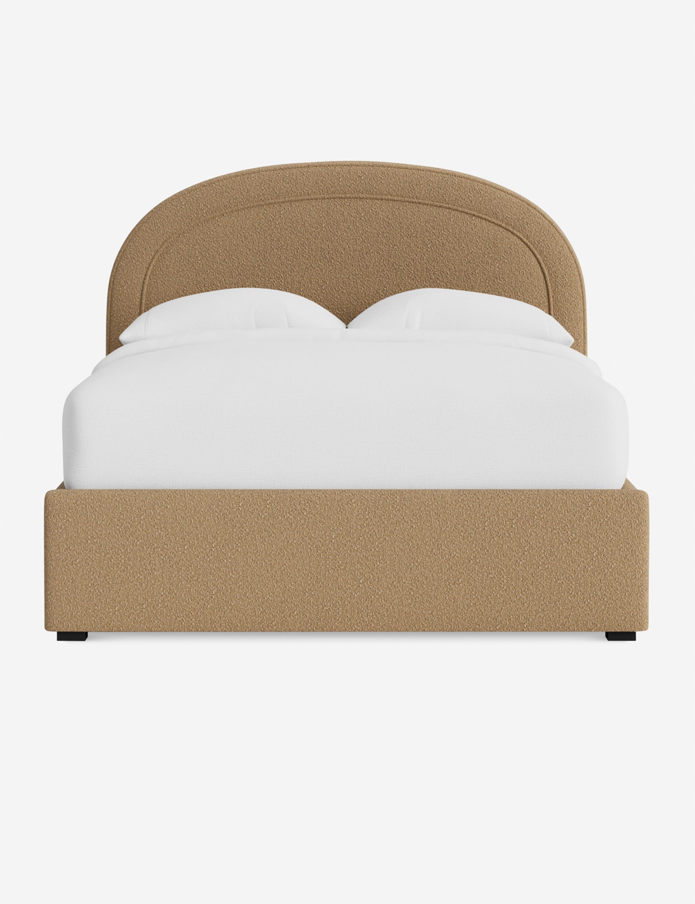 Nexus Platform Bed | Arched Headboard, Bespoke Upholstery