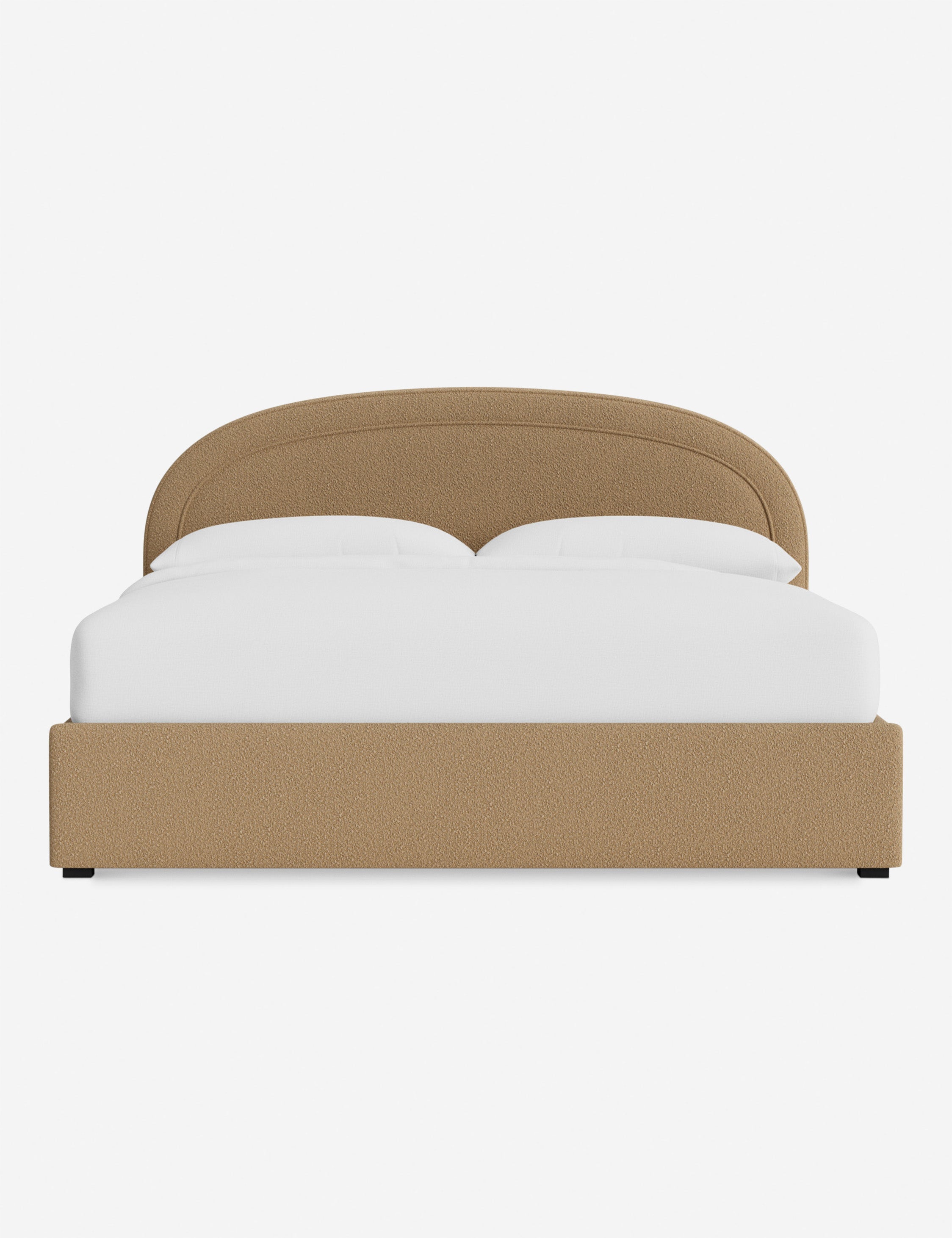 Nexus Platform Bed | Arched Headboard, Bespoke Upholstery