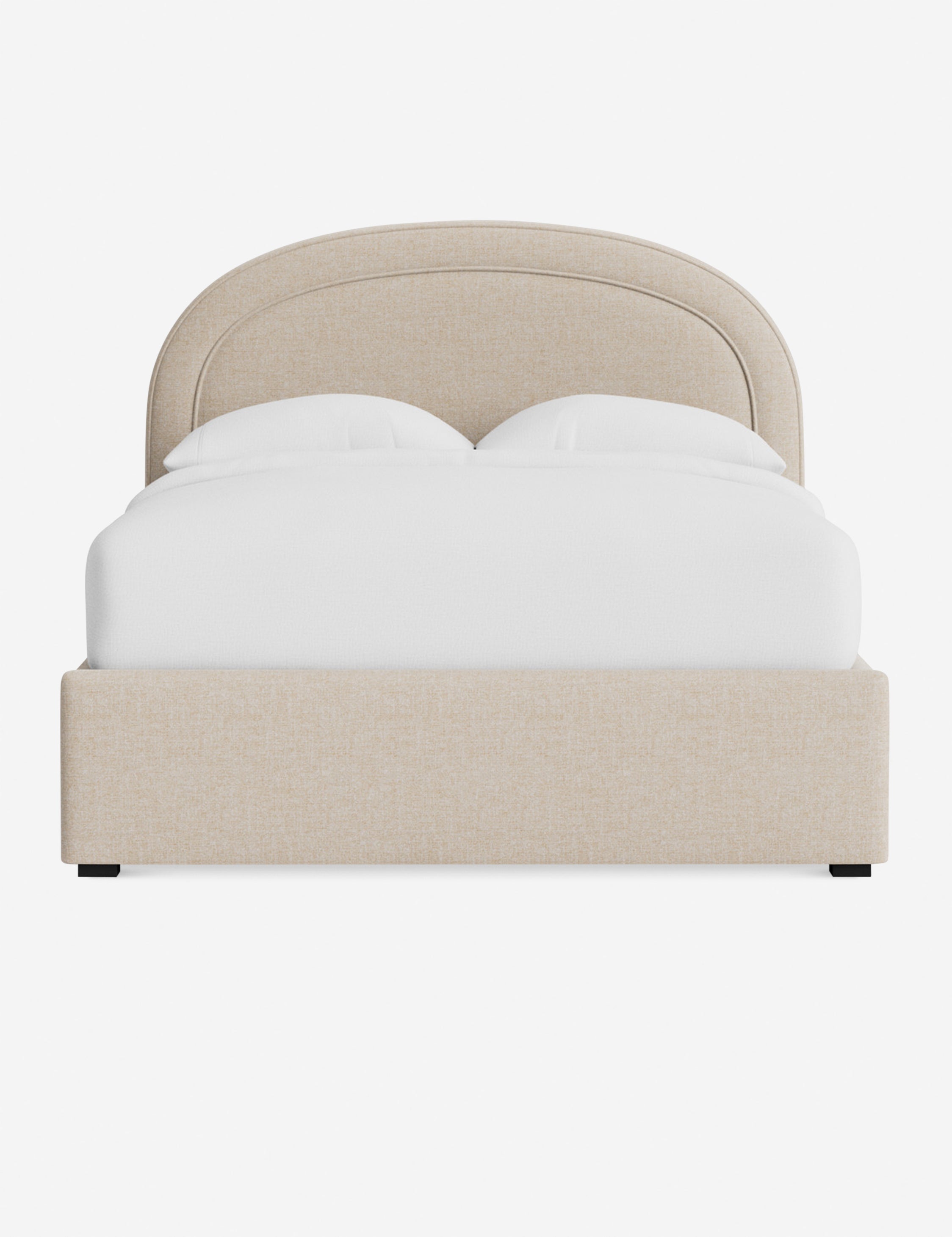 Nexus Platform Bed | Arched Headboard, Bespoke Upholstery