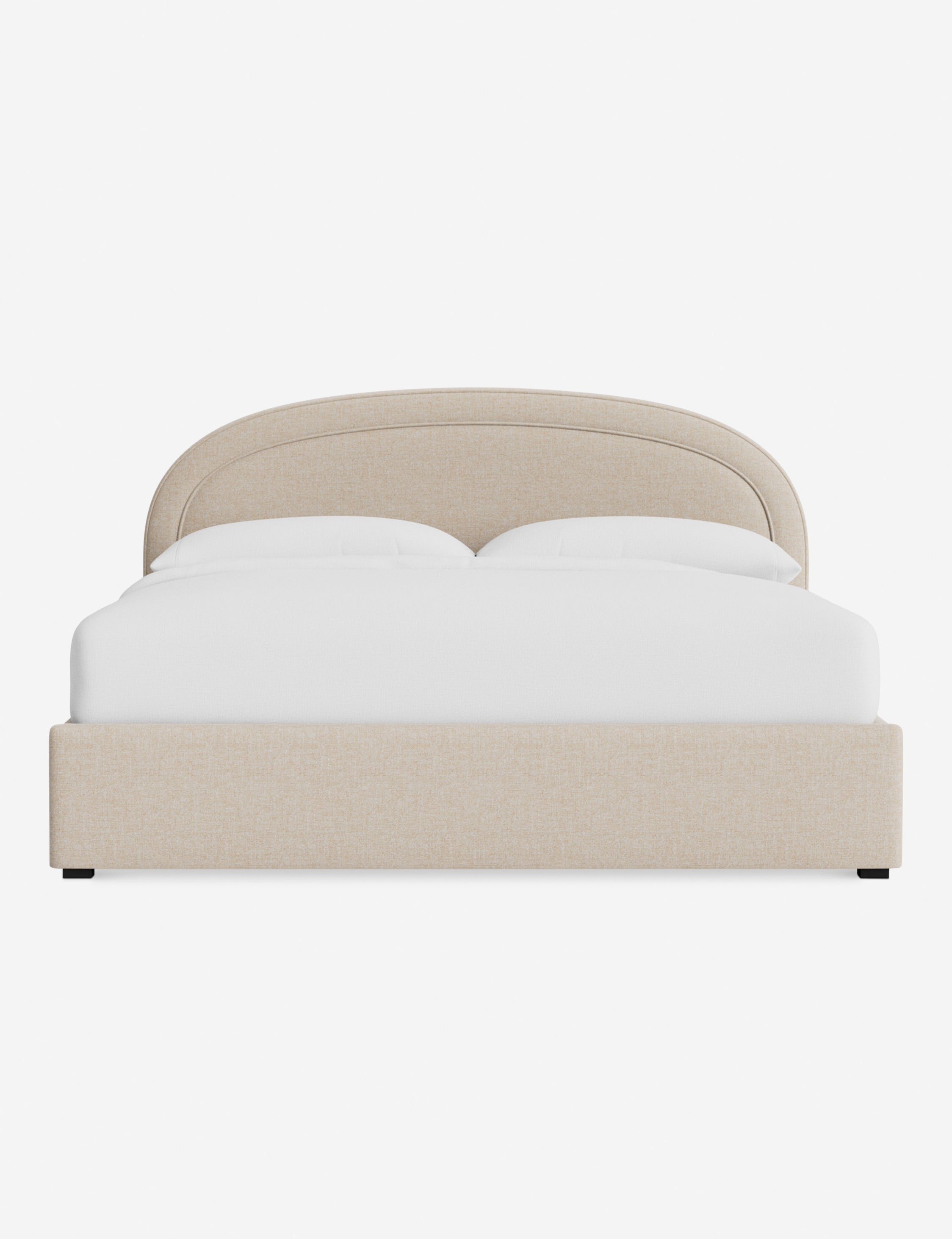 Nexus Platform Bed | Arched Headboard, Bespoke Upholstery