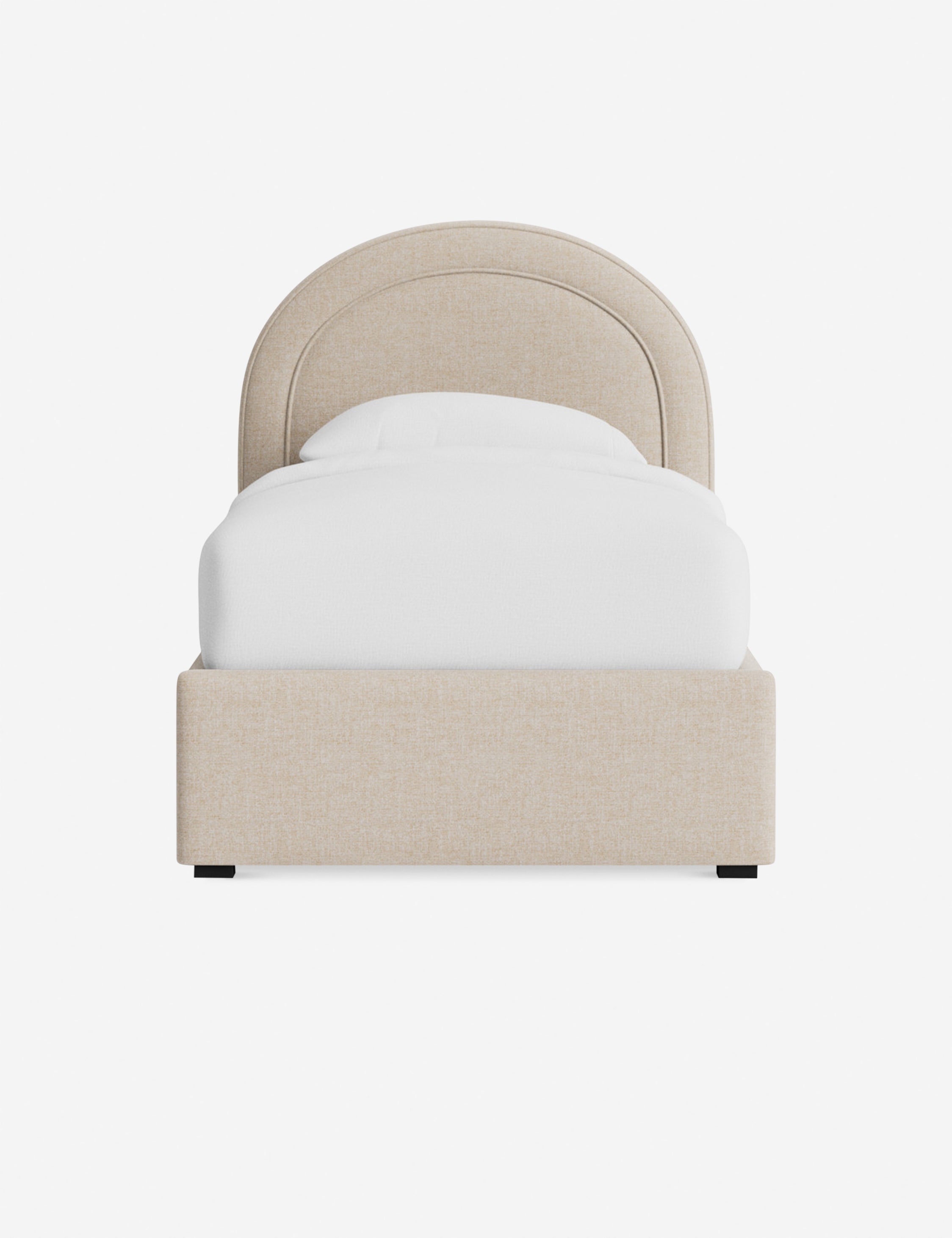 Nexus Platform Bed | Arched Headboard, Bespoke Upholstery