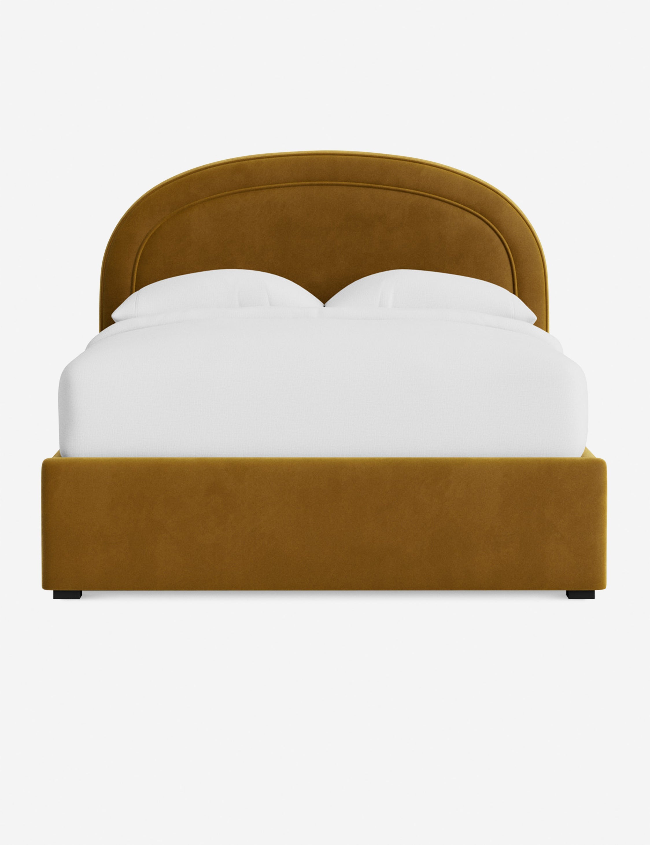 Nexus Platform Bed | Arched Headboard, Bespoke Upholstery