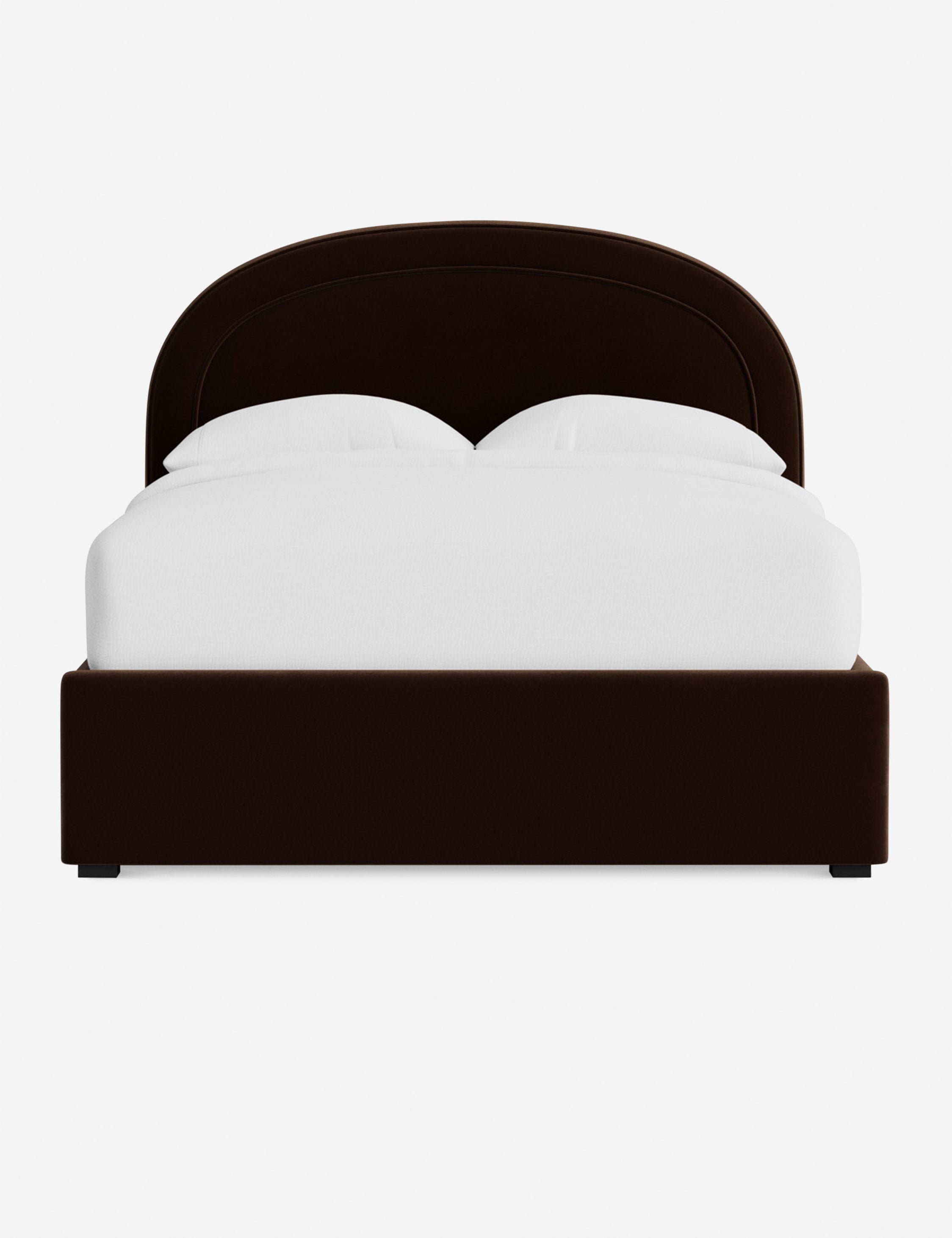 Nexus Platform Bed | Arched Headboard, Bespoke Upholstery