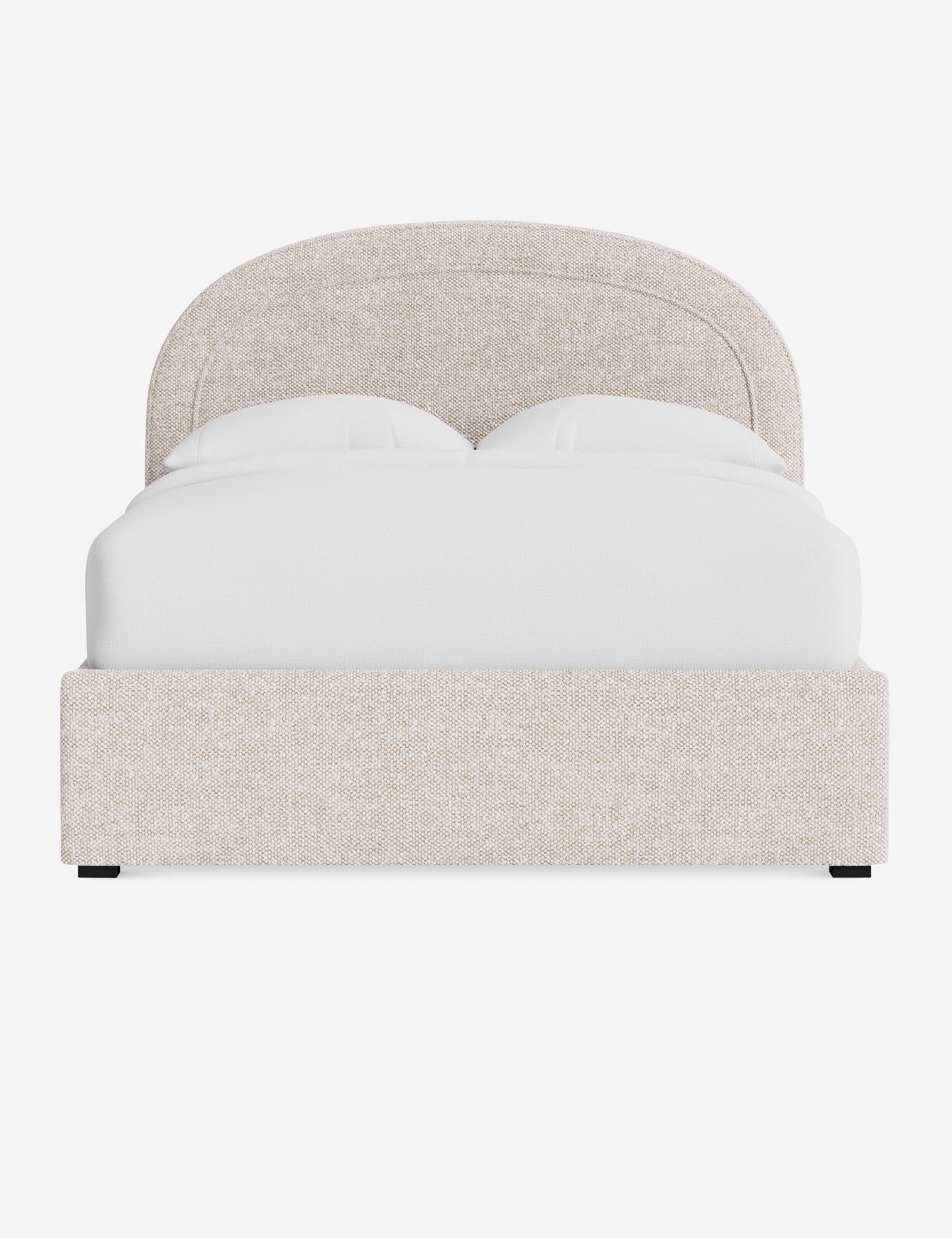 Nexus Platform Bed | Arched Headboard, Bespoke Upholstery