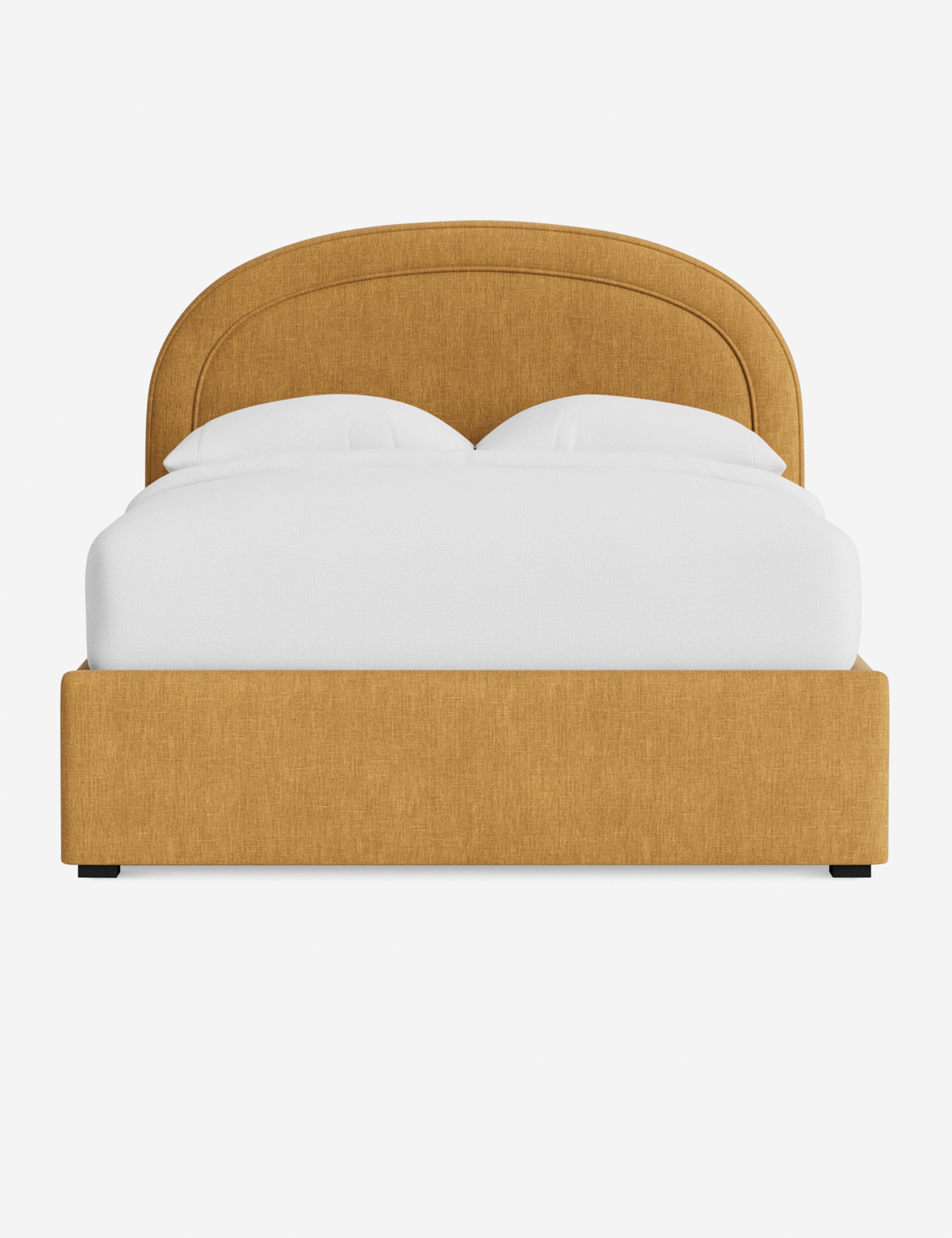 Nexus Platform Bed | Arched Headboard, Bespoke Upholstery