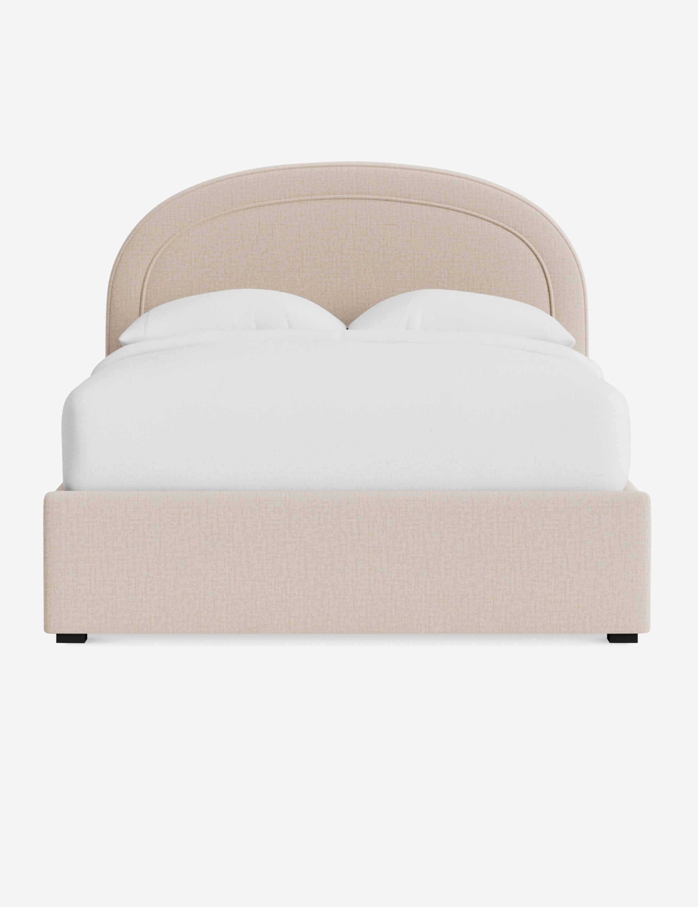 Nexus Platform Bed | Arched Headboard, Bespoke Upholstery