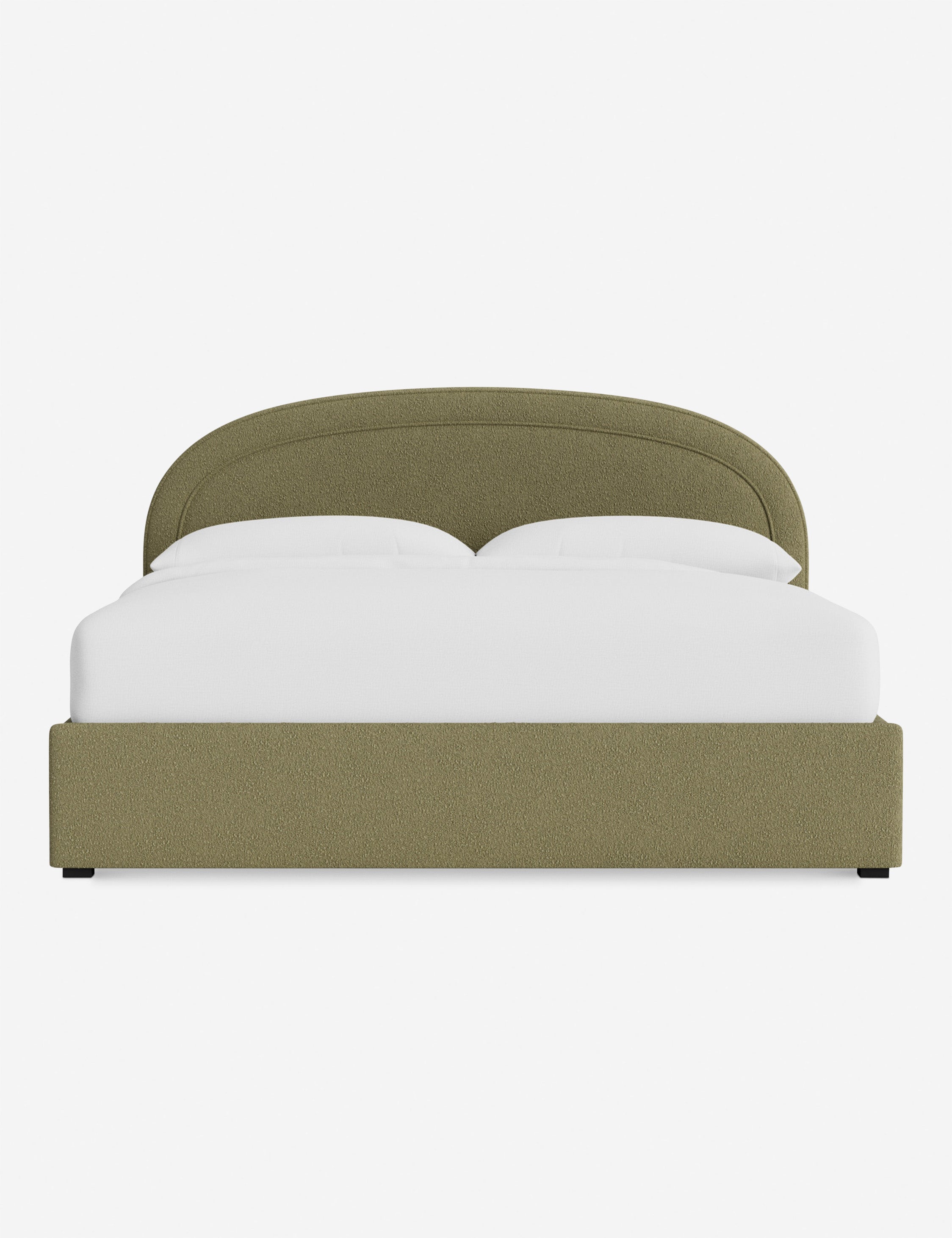Nexus Platform Bed | Arched Headboard, Bespoke Upholstery