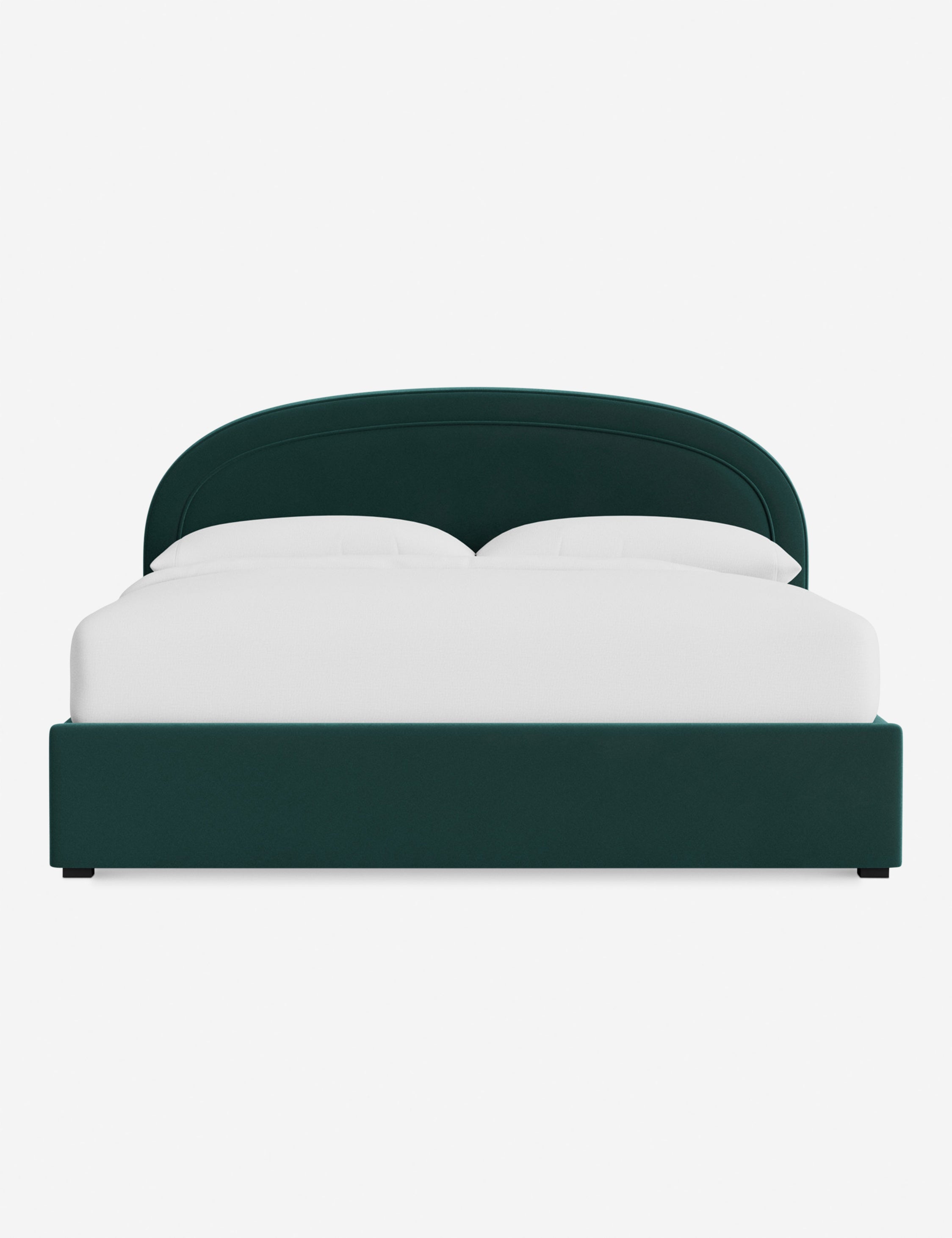 Nexus Platform Bed | Arched Headboard, Bespoke Upholstery