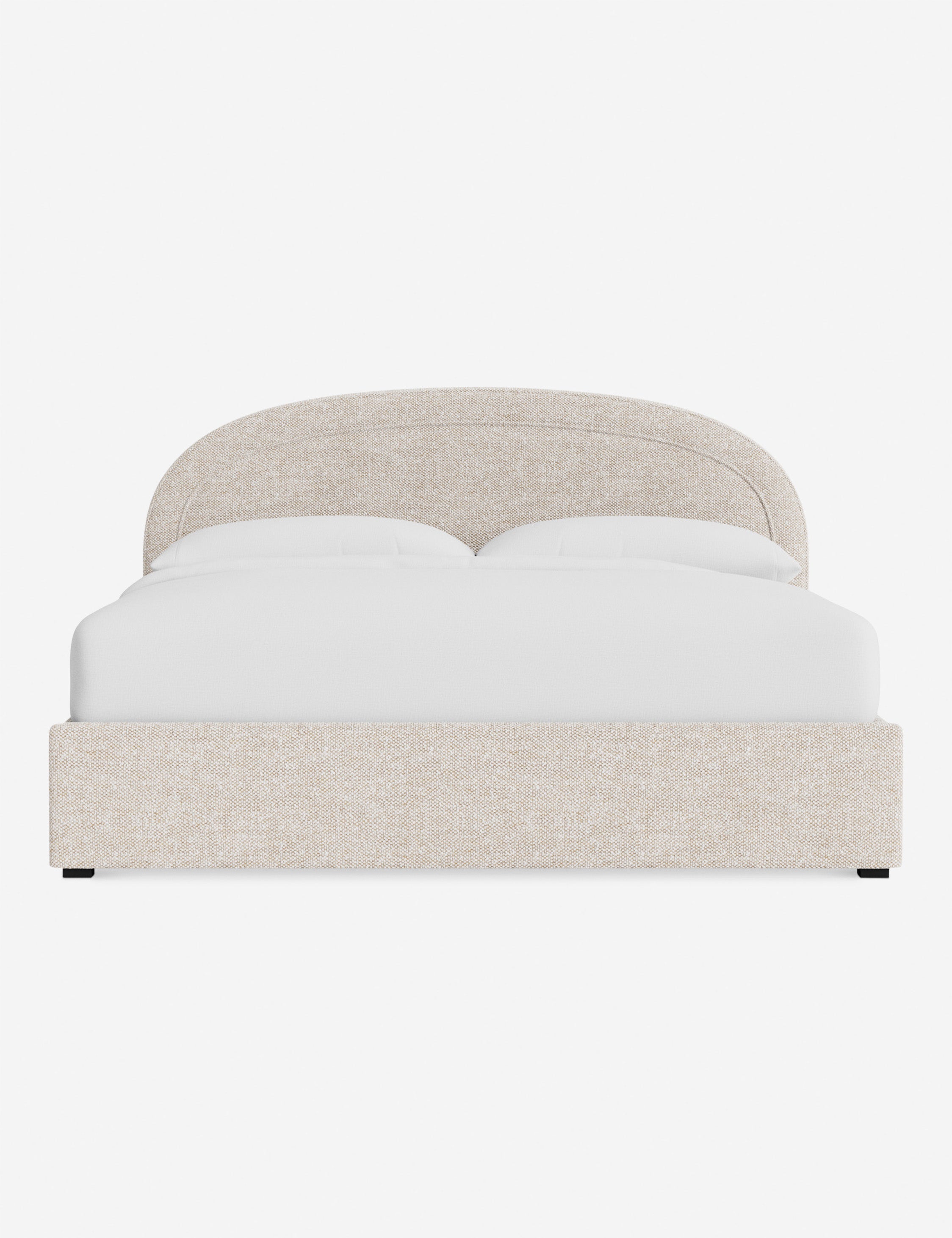 Nexus Platform Bed | Arched Headboard, Bespoke Upholstery