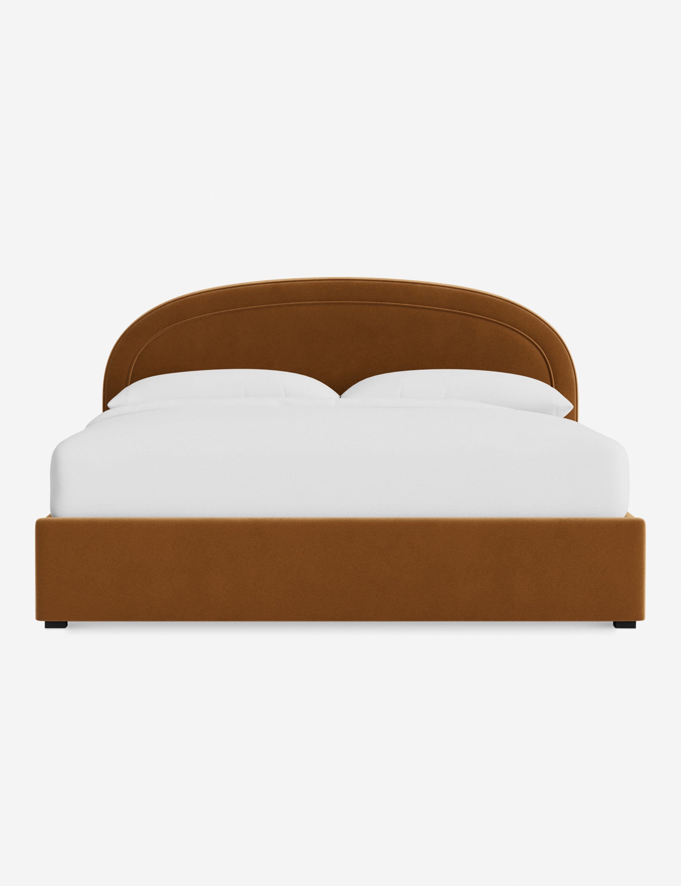 Nexus Platform Bed | Arched Headboard, Bespoke Upholstery