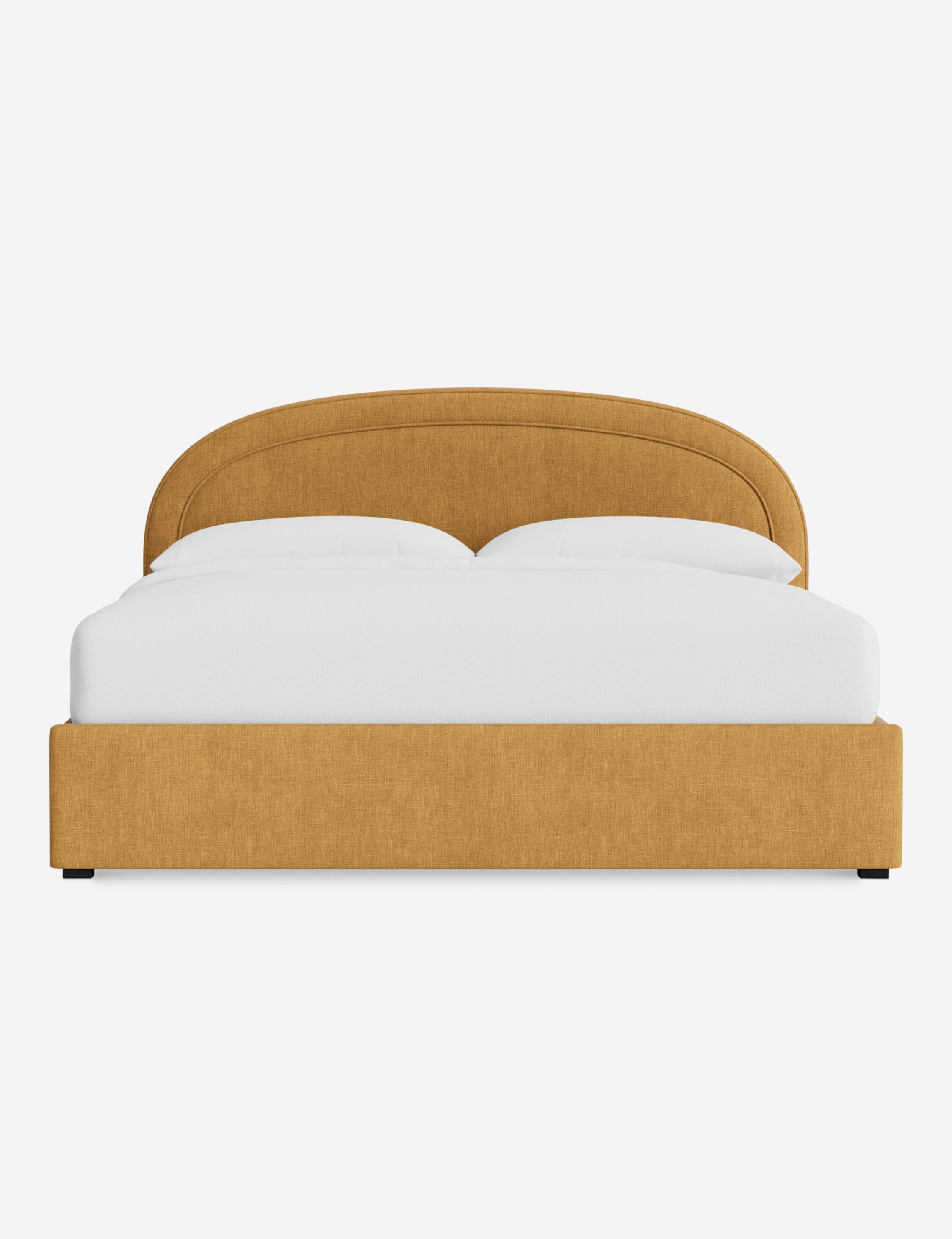 Nexus Platform Bed | Arched Headboard, Bespoke Upholstery