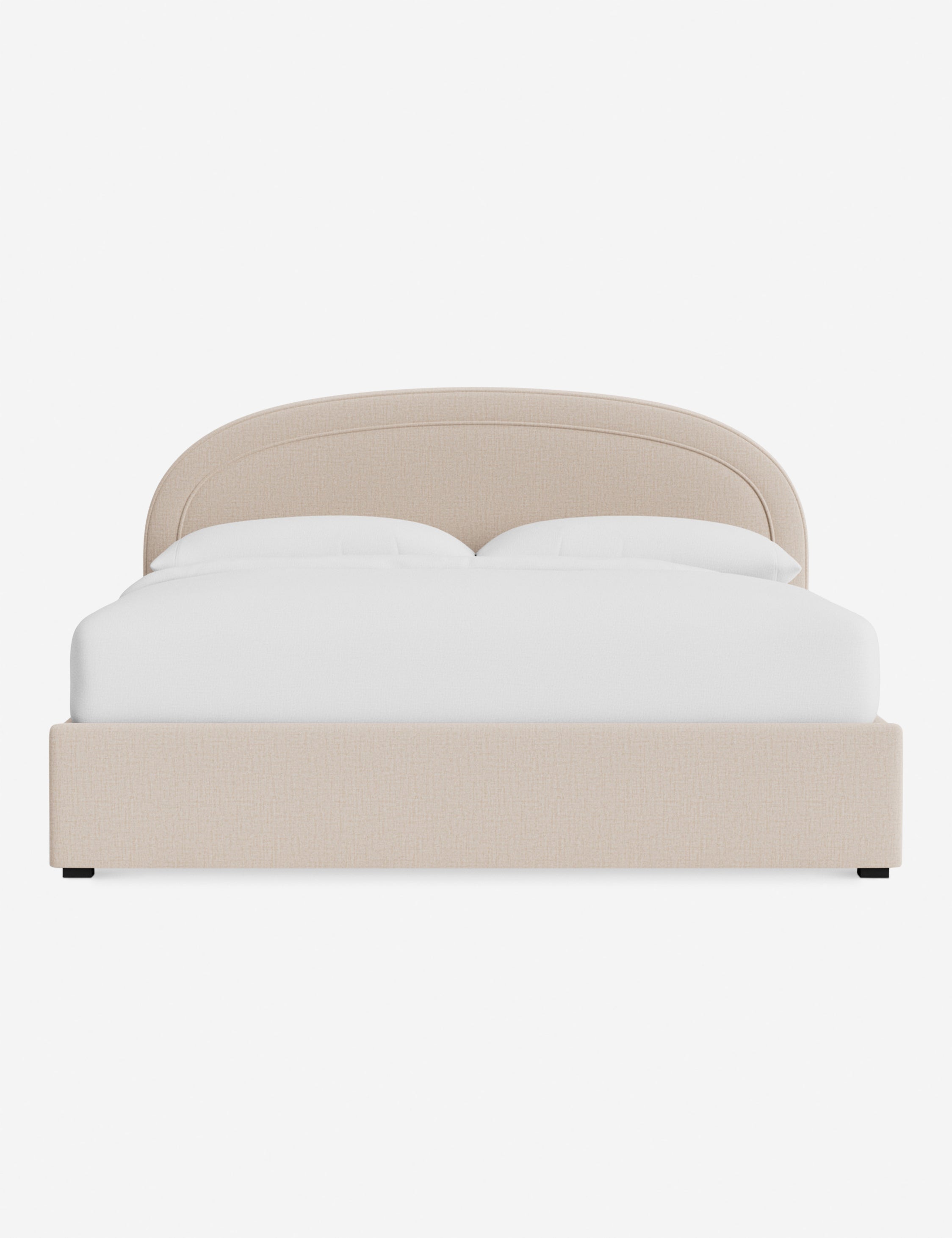 Nexus Platform Bed | Arched Headboard, Bespoke Upholstery