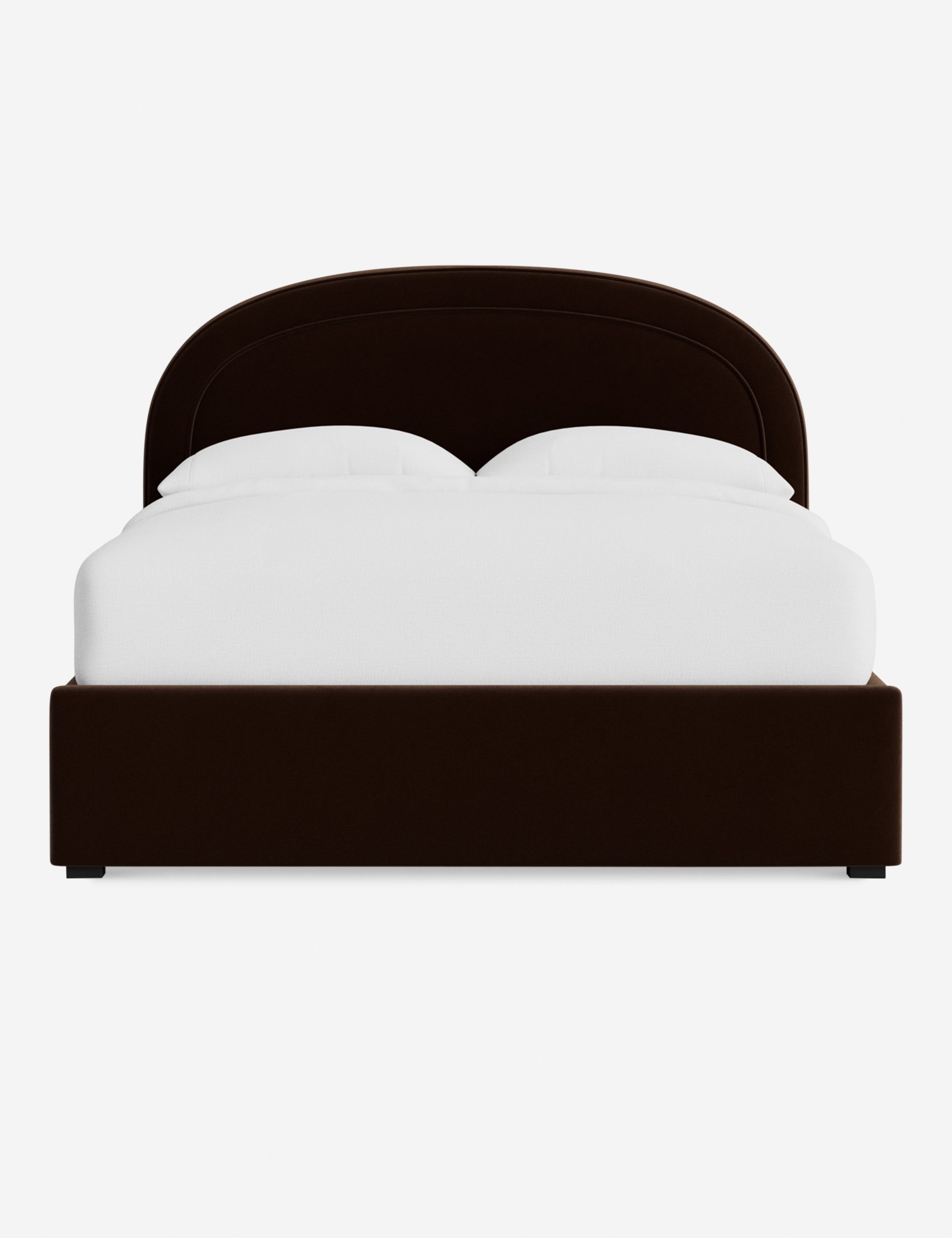 Nexus Platform Bed | Arched Headboard, Bespoke Upholstery