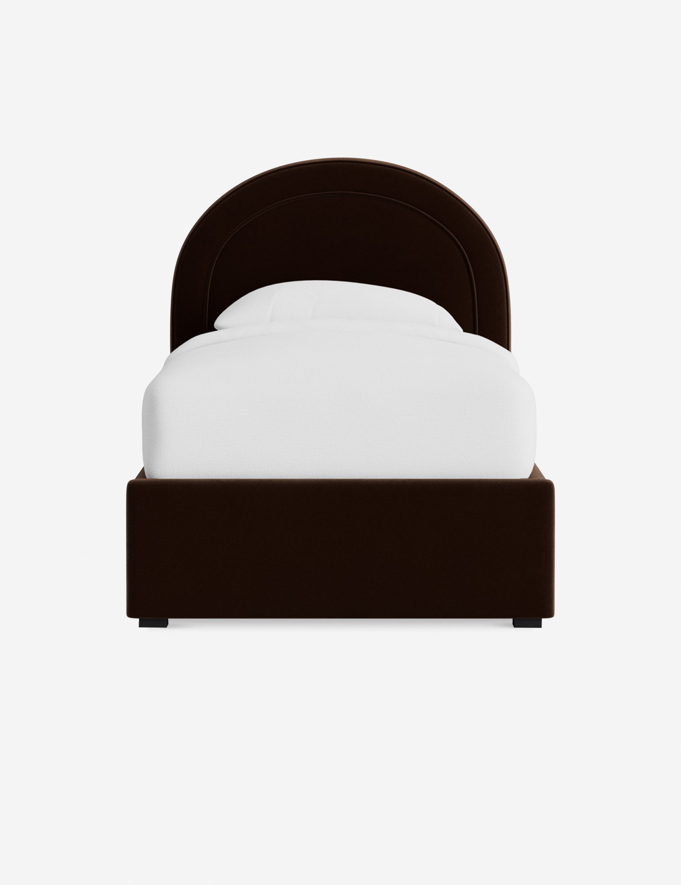 Nexus Platform Bed | Arched Headboard, Bespoke Upholstery