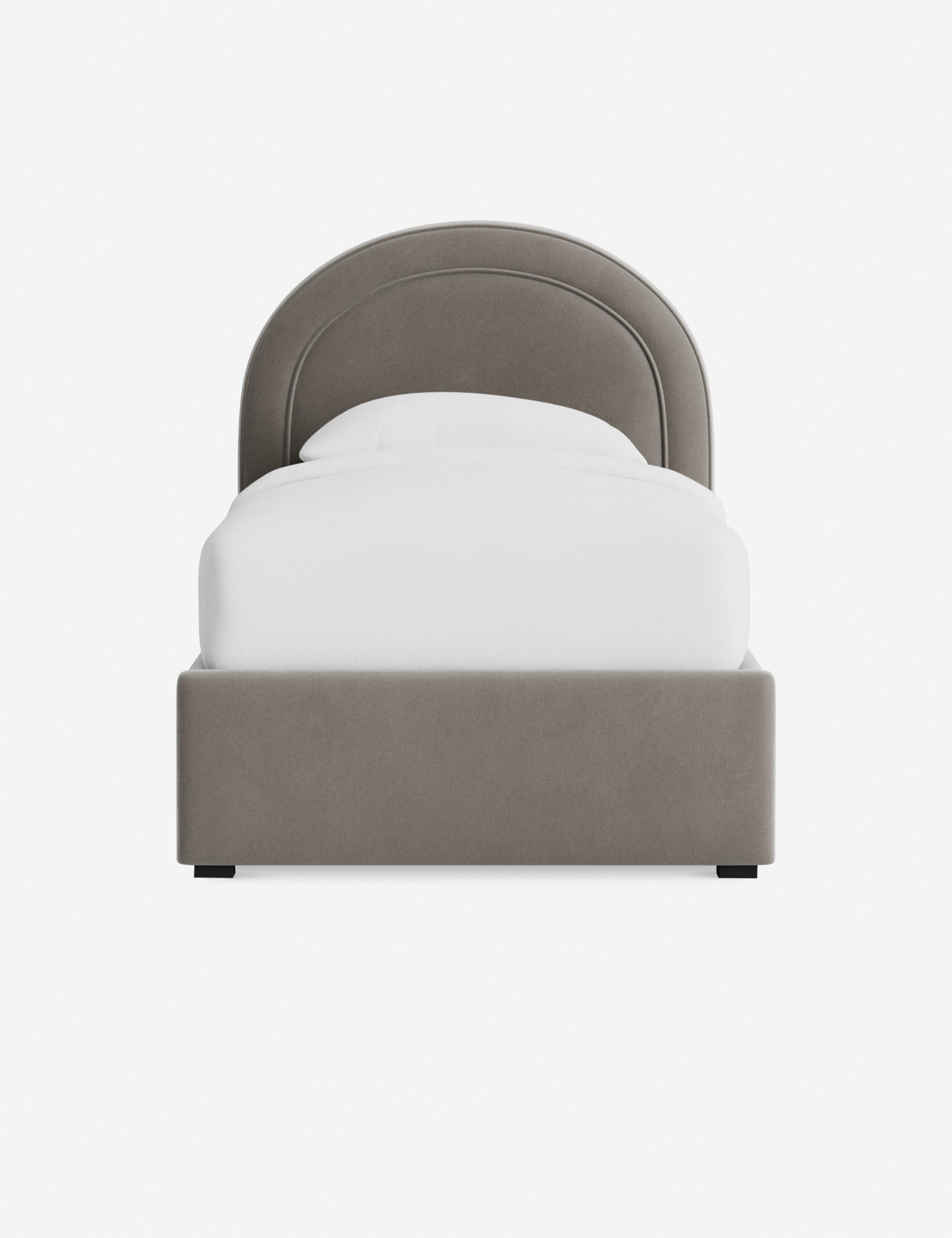 Nexus Platform Bed | Arched Headboard, Bespoke Upholstery
