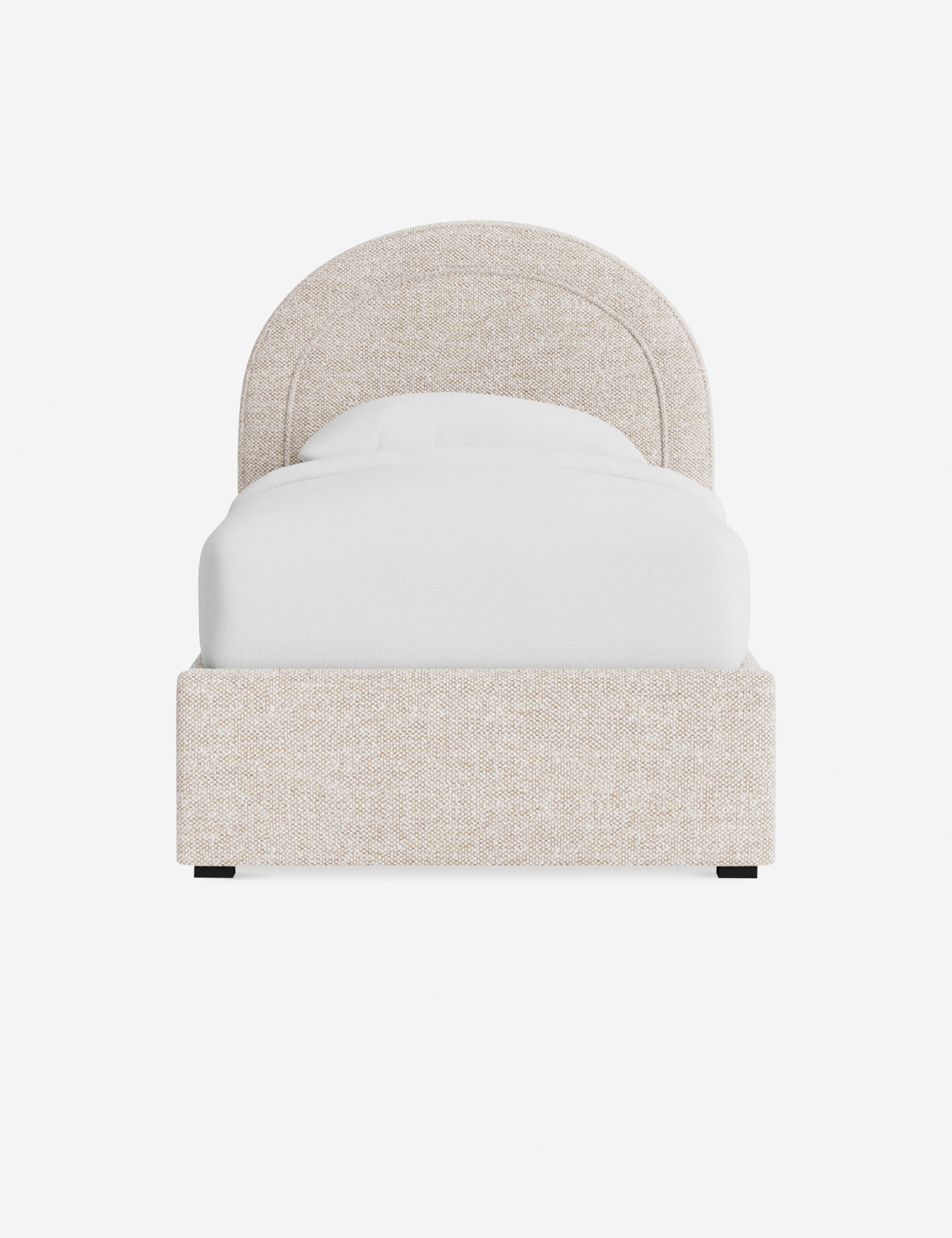 Nexus Platform Bed | Arched Headboard, Bespoke Upholstery