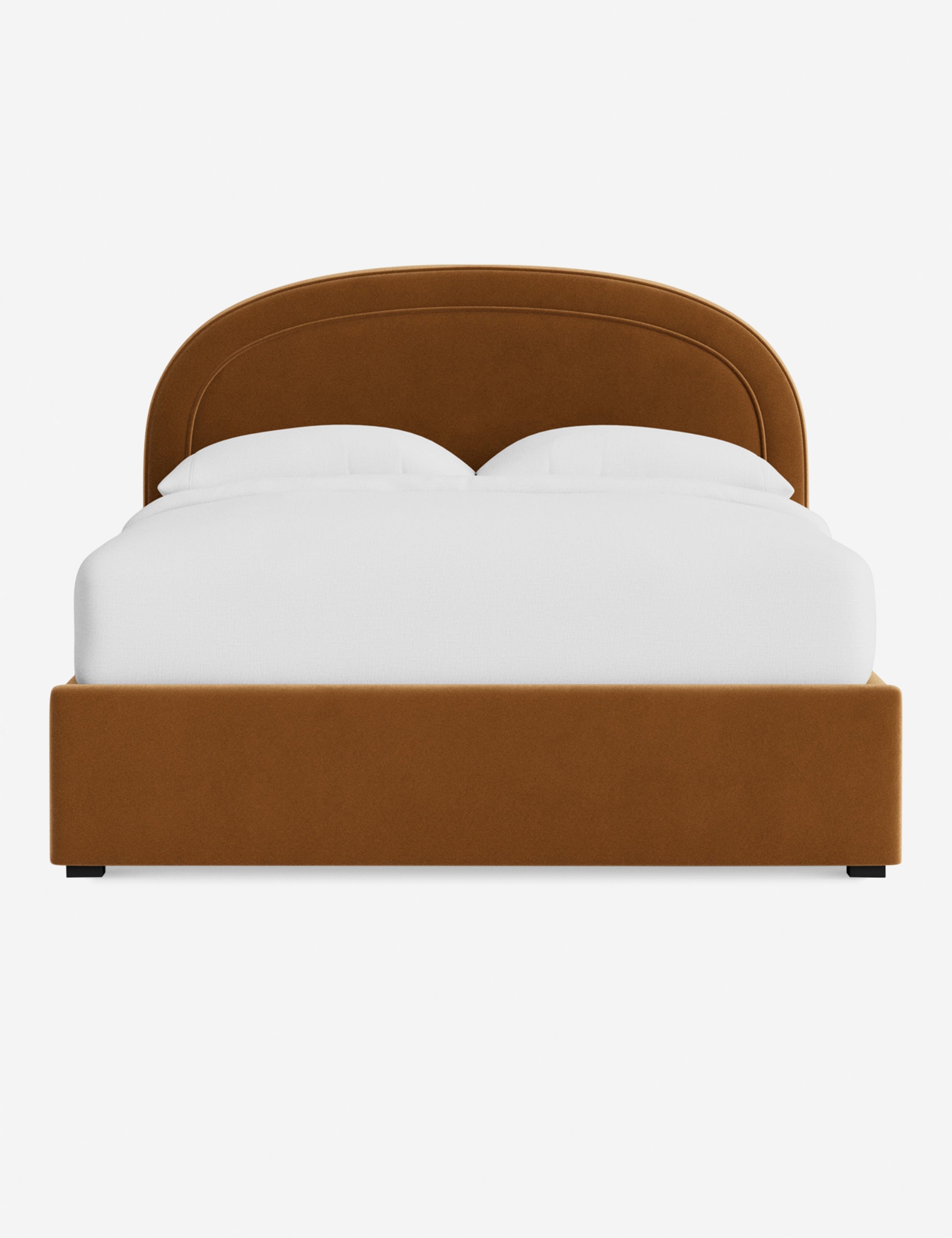 Nexus Platform Bed | Arched Headboard, Bespoke Upholstery