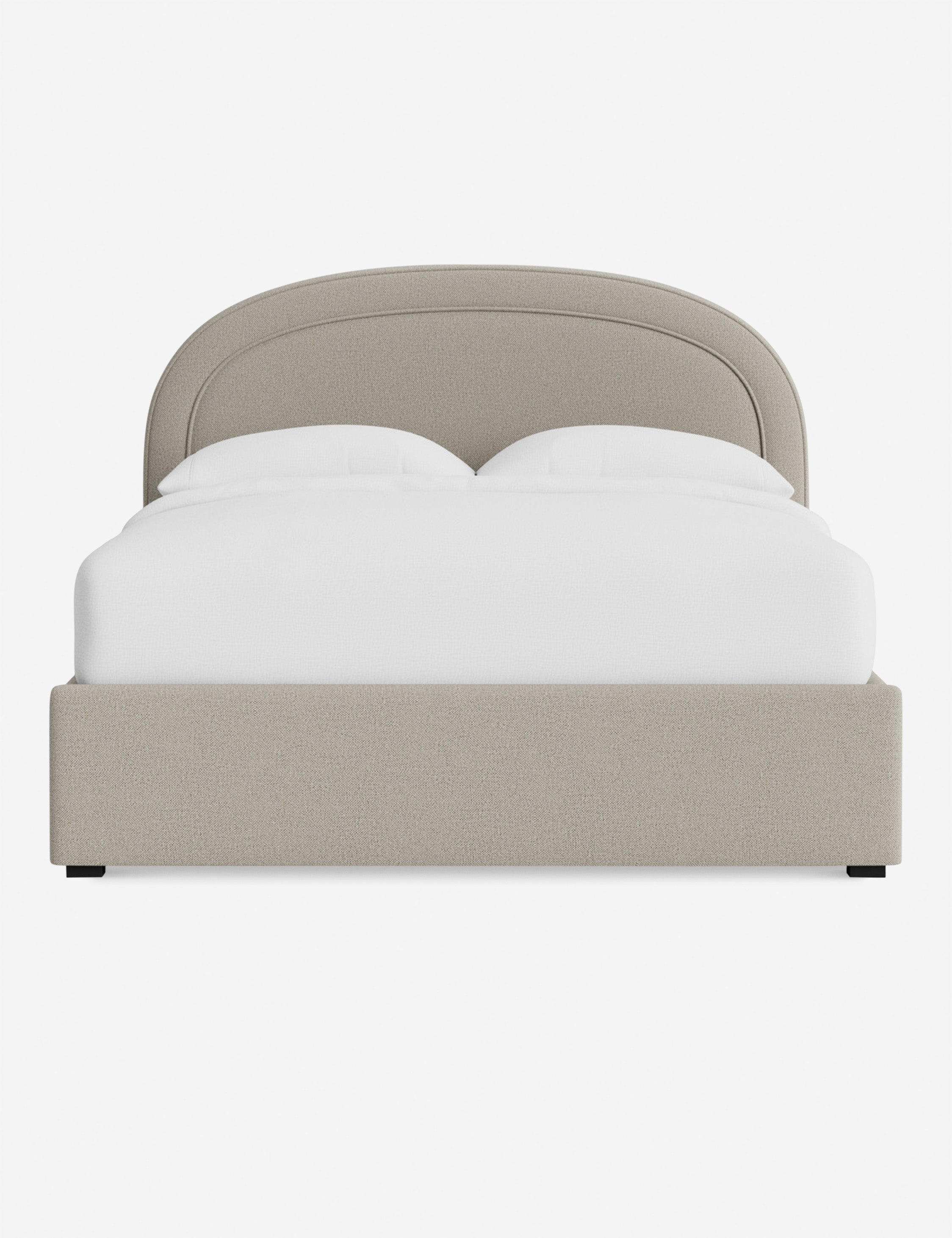 Nexus Platform Bed | Arched Headboard, Bespoke Upholstery