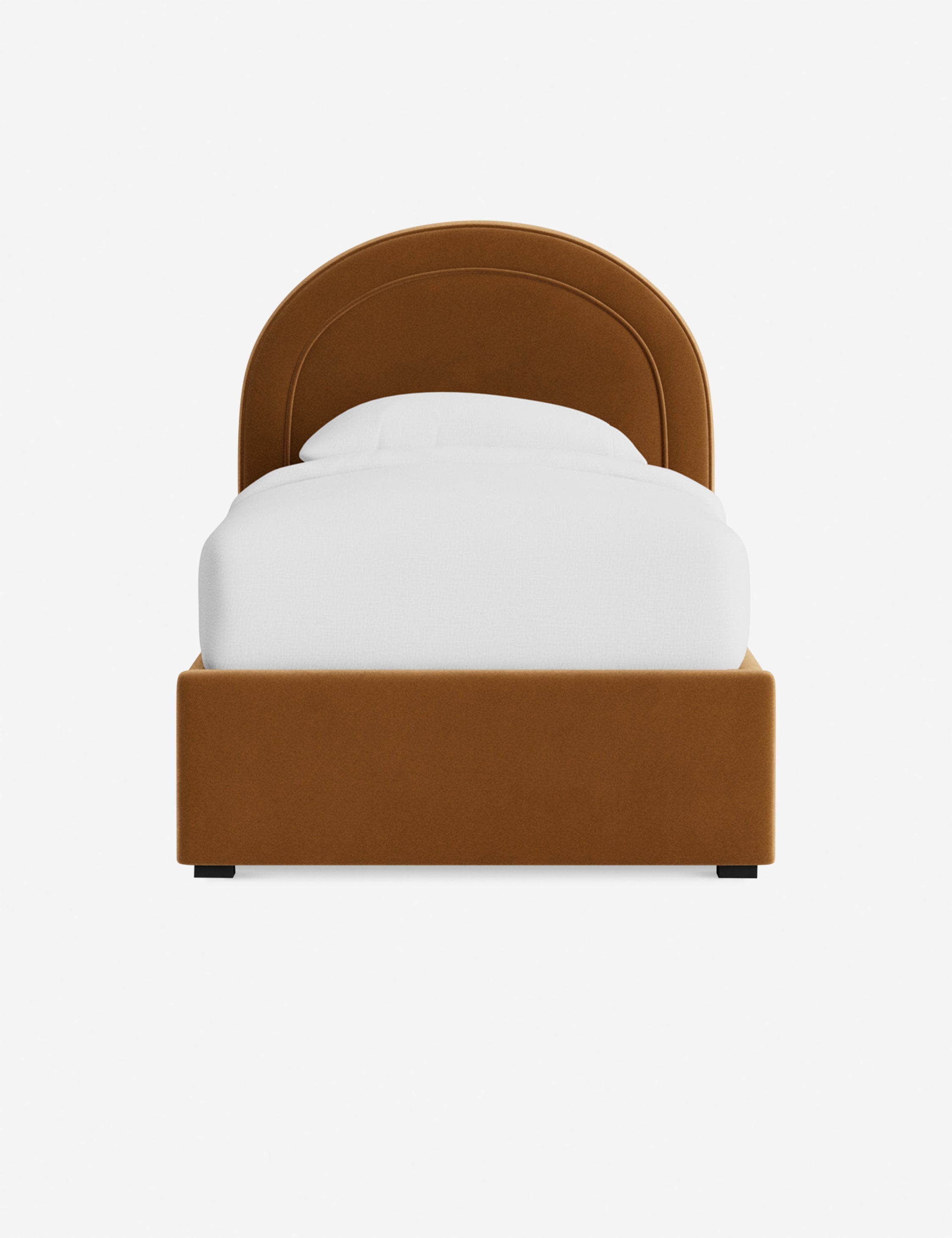 Nexus Platform Bed | Arched Headboard, Bespoke Upholstery
