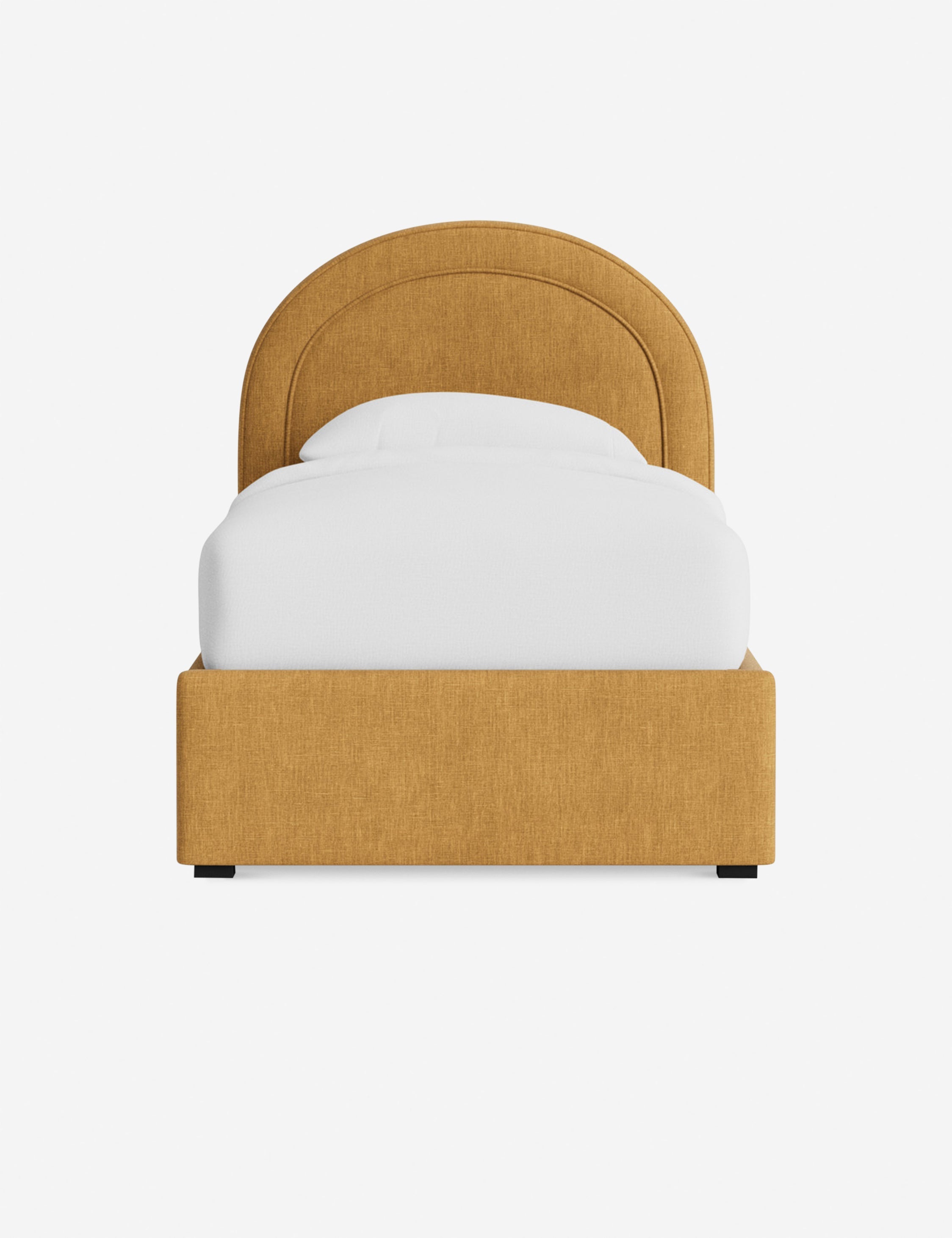 Nexus Platform Bed | Arched Headboard, Bespoke Upholstery