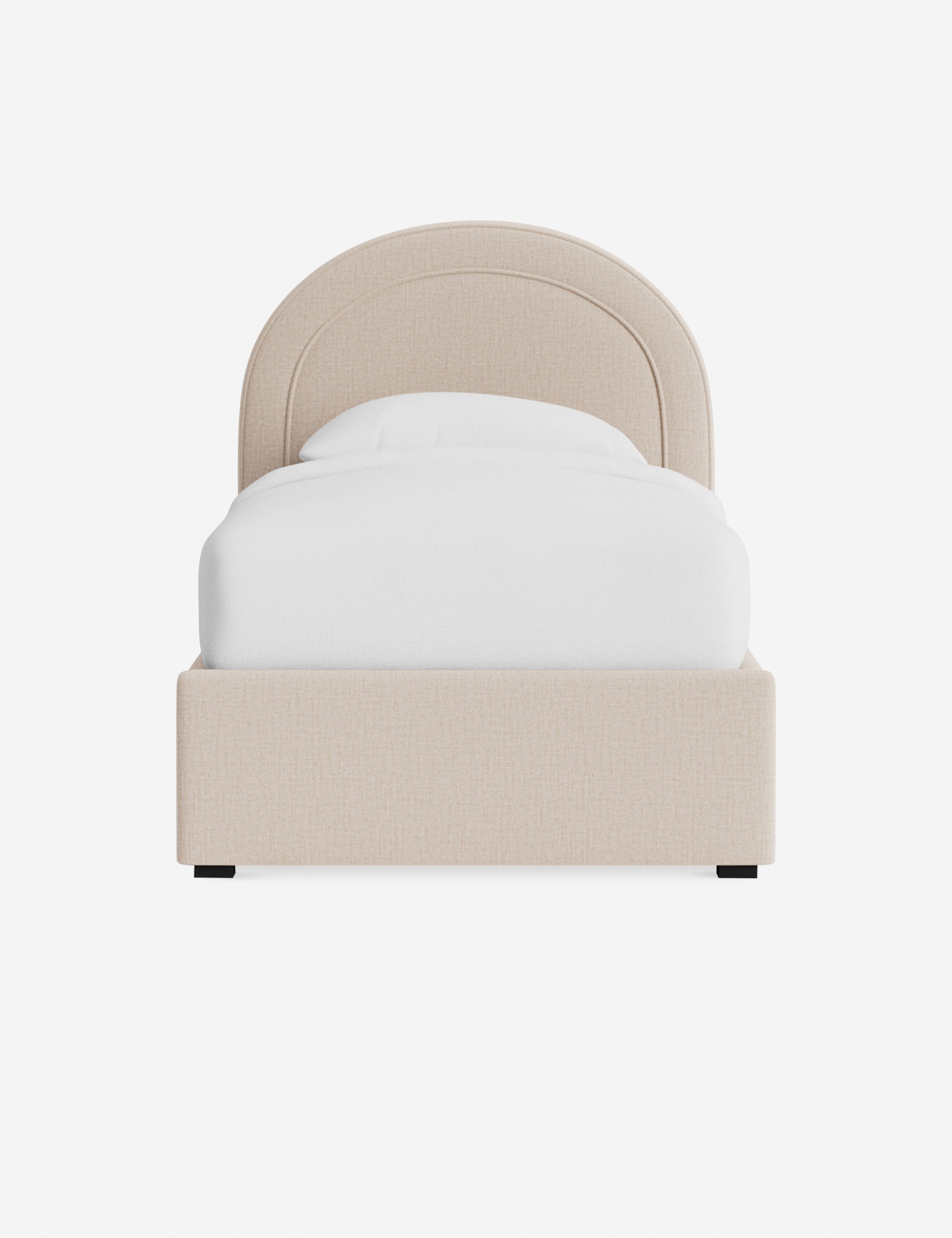 Nexus Platform Bed | Arched Headboard, Bespoke Upholstery