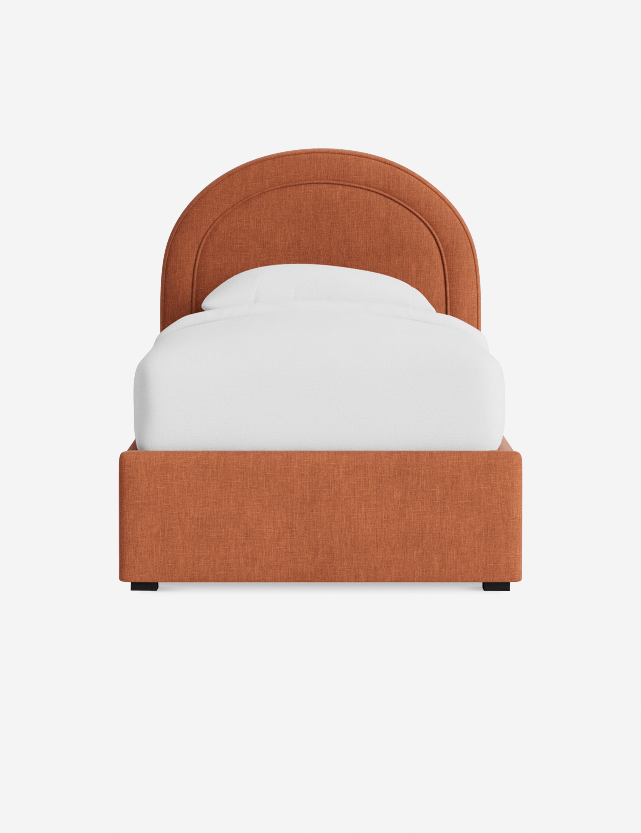 Nexus Platform Bed | Arched Headboard, Bespoke Upholstery