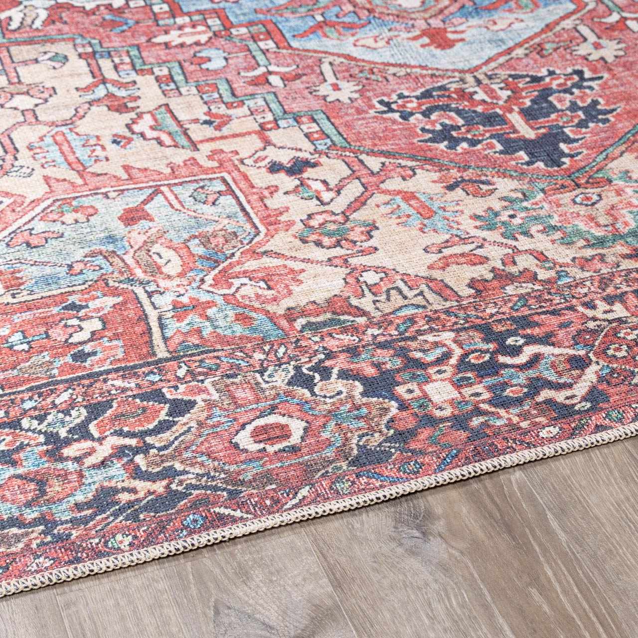 Nexis Area Rug  Machine Washable, Low Pile Polyester