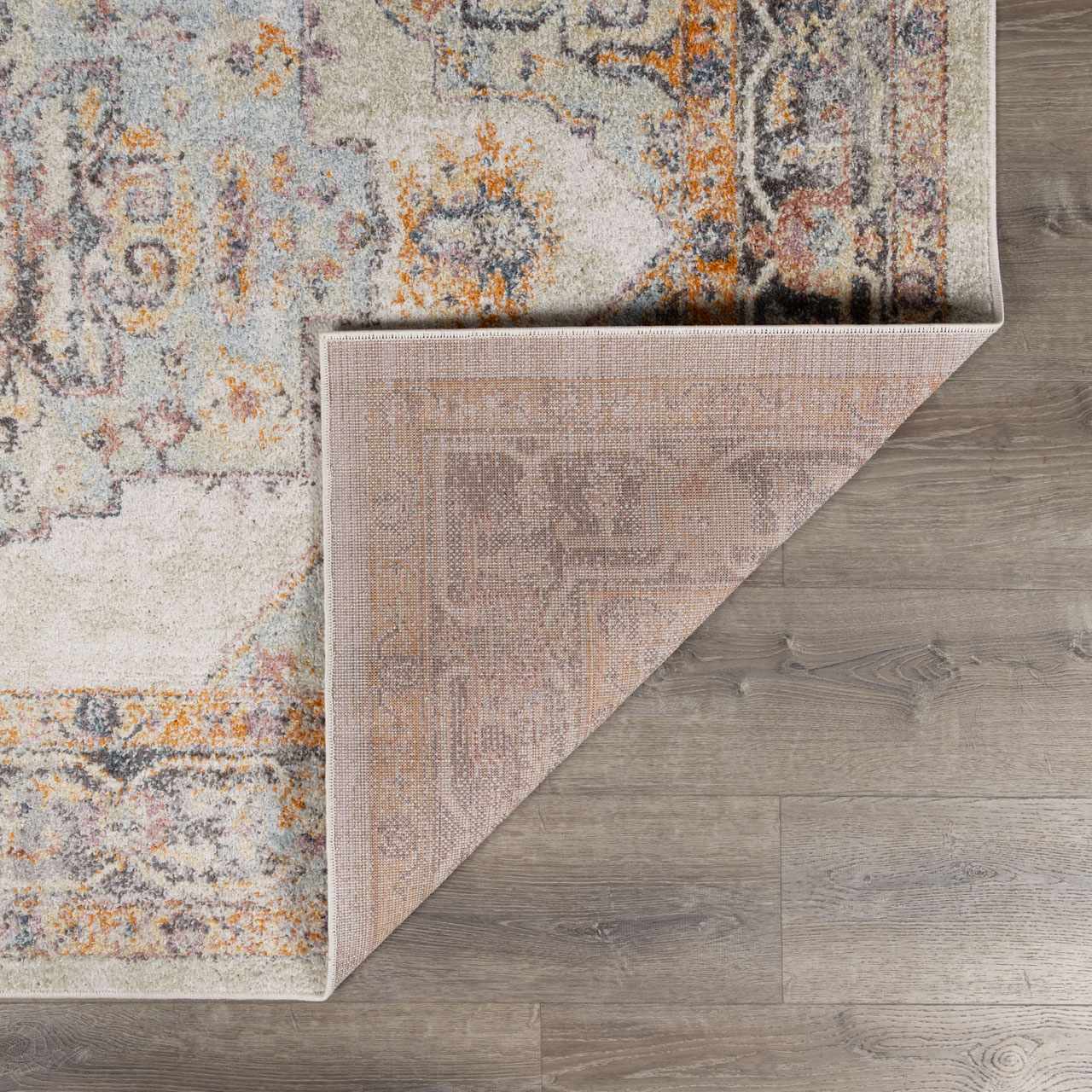 Bello Area Rug  Machine Woven  Light Blue, Traditional Style
