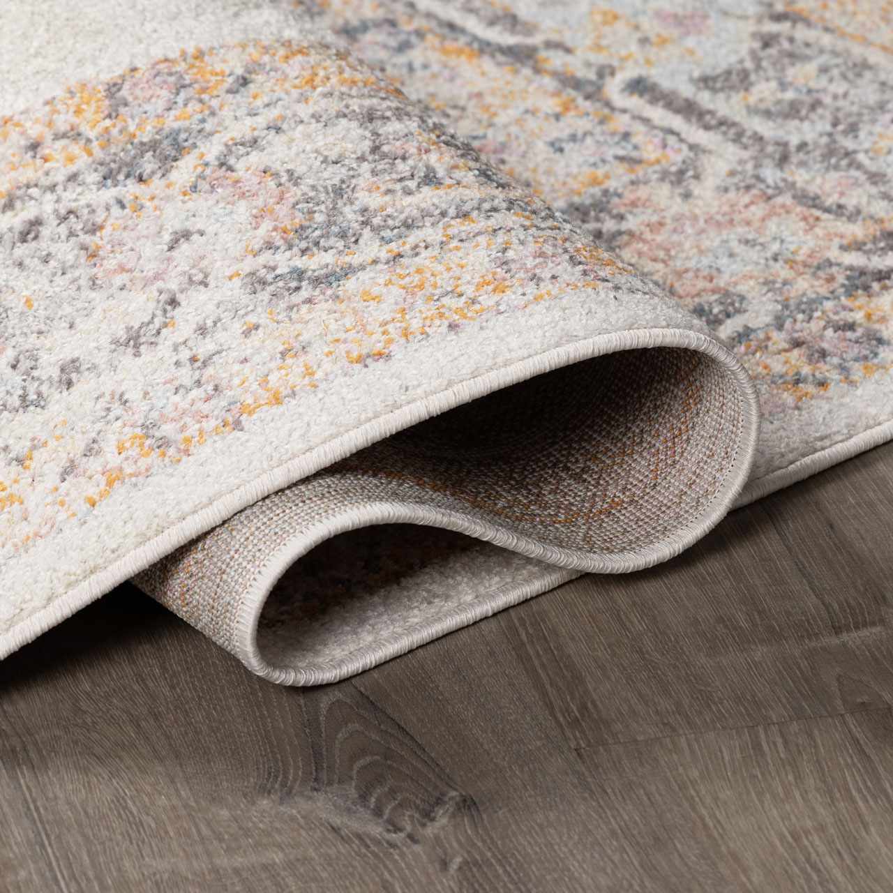 Bello Area Rug  Machine Woven  Light Blue, Traditional Style