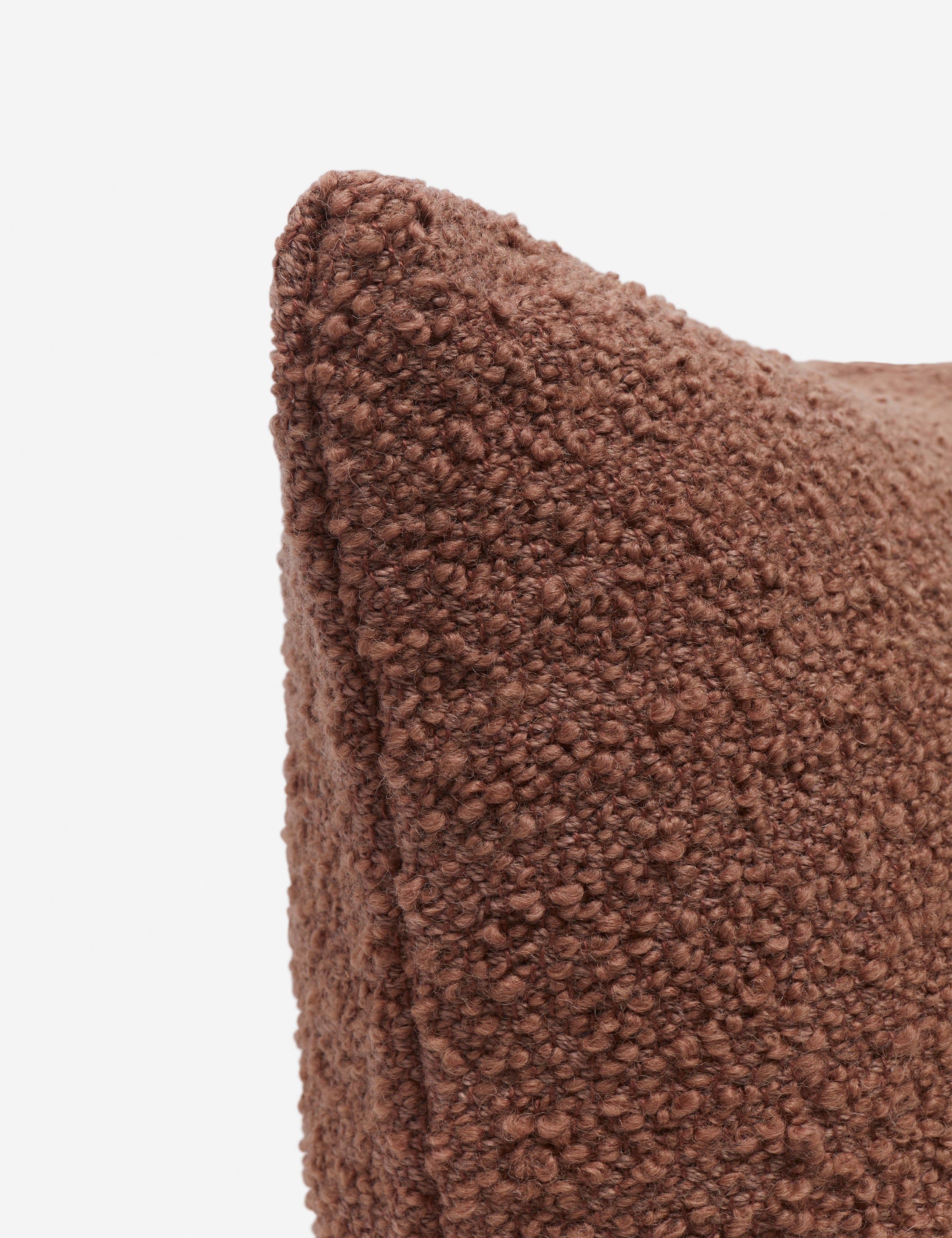 Bela Boucle Pillow | Ultrasoft Woolen Fibers, Solid Design