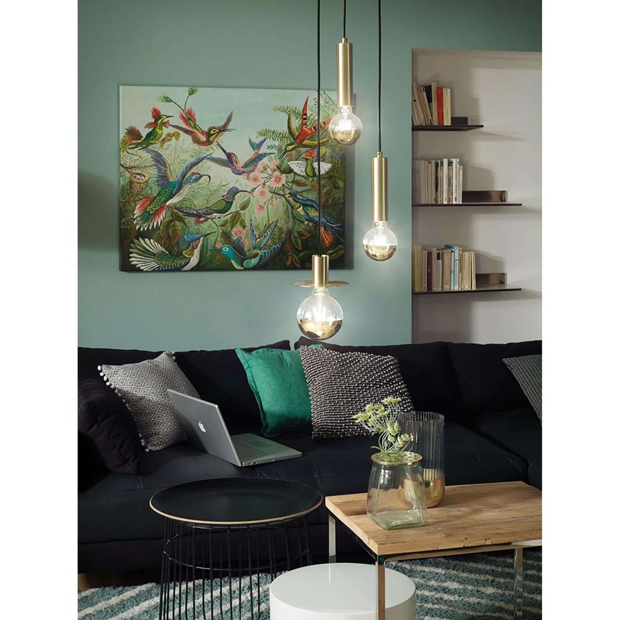 Bela Pendant Light | Vintage Brushed Brass, 2m Length