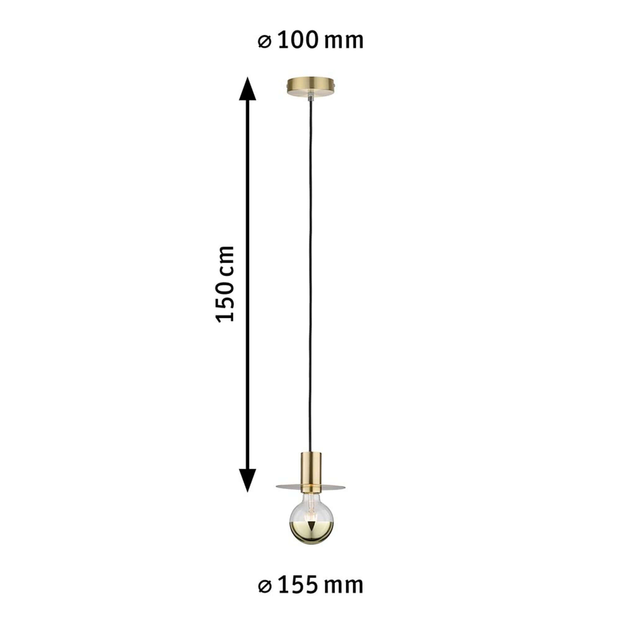 Bela Pendant Light | Vintage Brushed Brass, 2m Length
