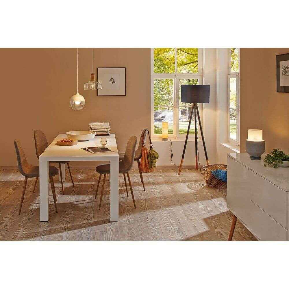 Boreal Floor Lamp | Solid Wood & Fabric, Dimmable Option