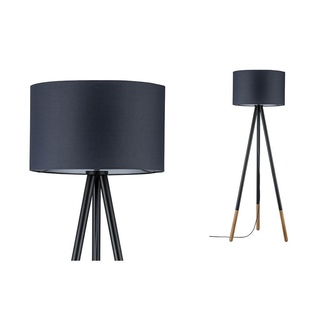 Boreal Floor Lamp | Solid Wood & Fabric, Dimmable Option