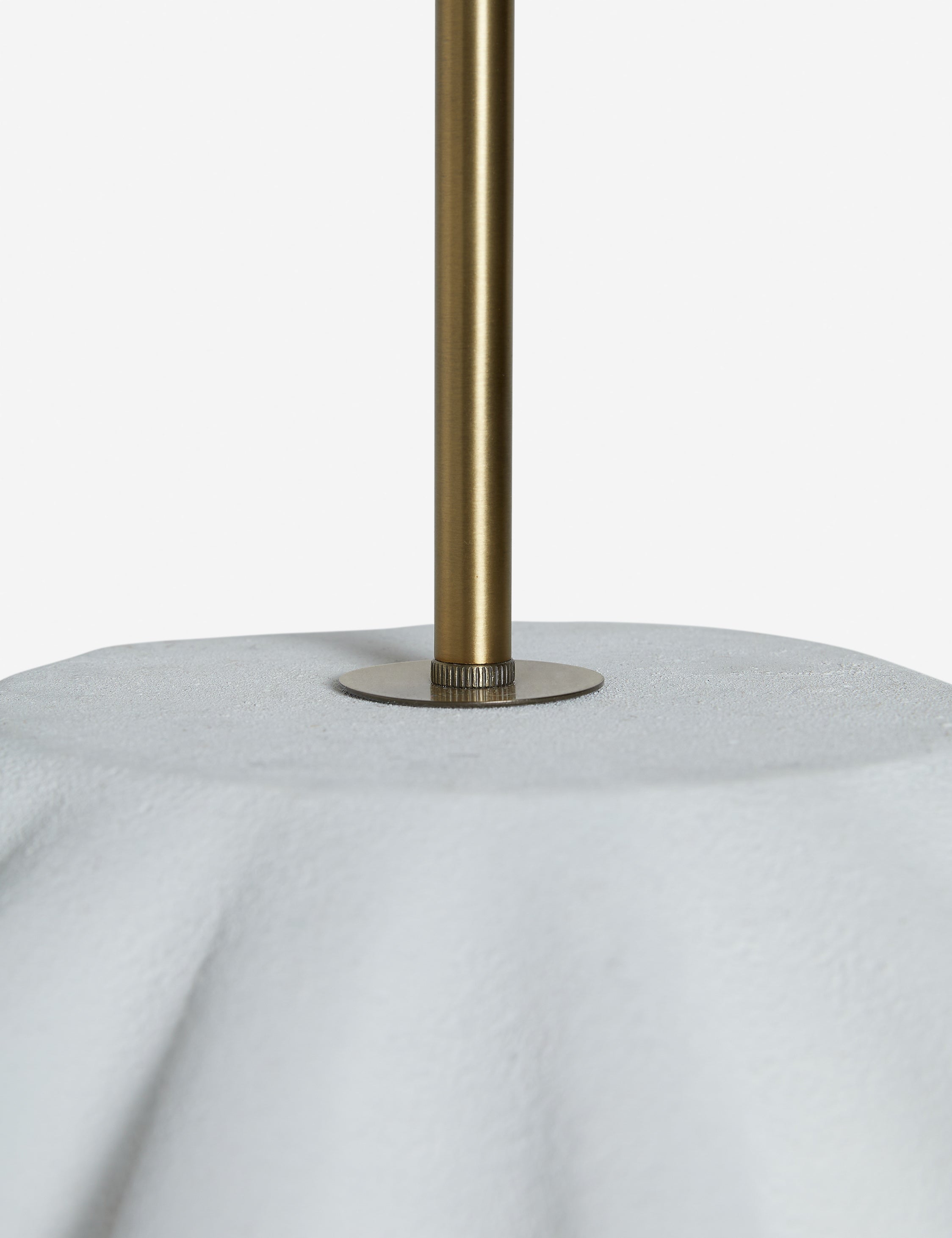 Nila Pendant Light | Oversized Pleats, Slim Black Rod