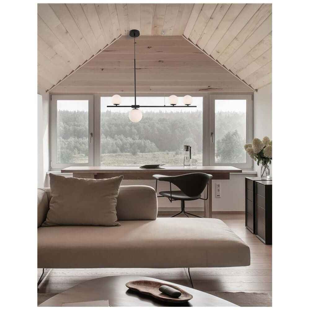 Bello Pendant Light | 4-Bulb Metal, Adjustable Height