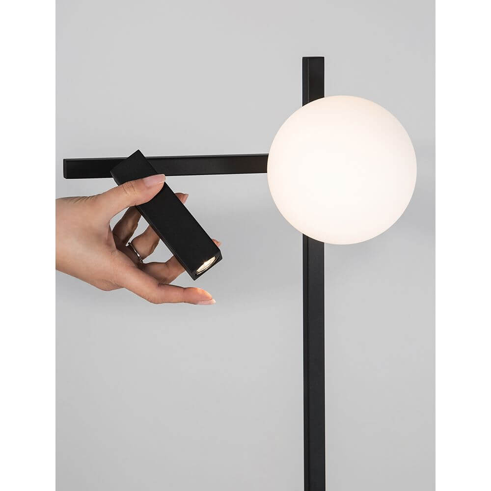 Juno LED Floor Lamp | 2-Arm, Sandy-Black Design