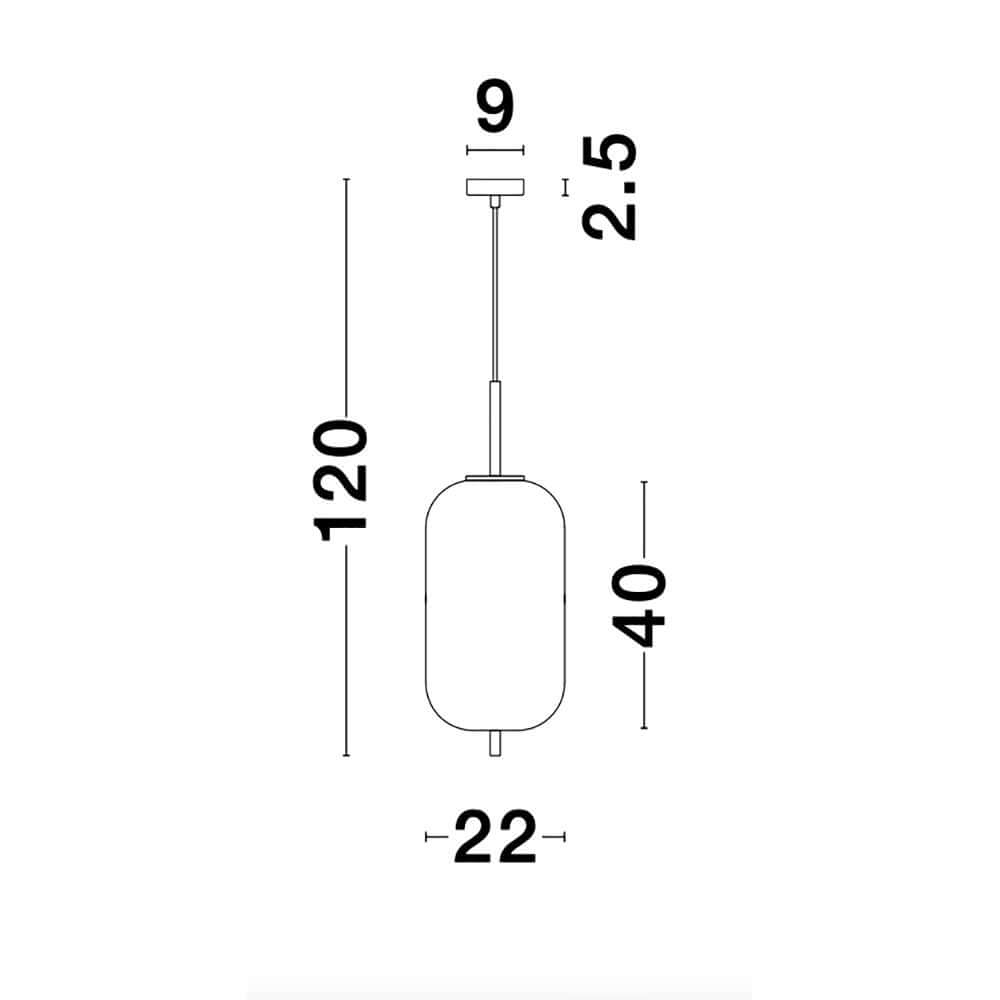 Lano Pendant Light | Adjustable Height, Glass & Metal Design
